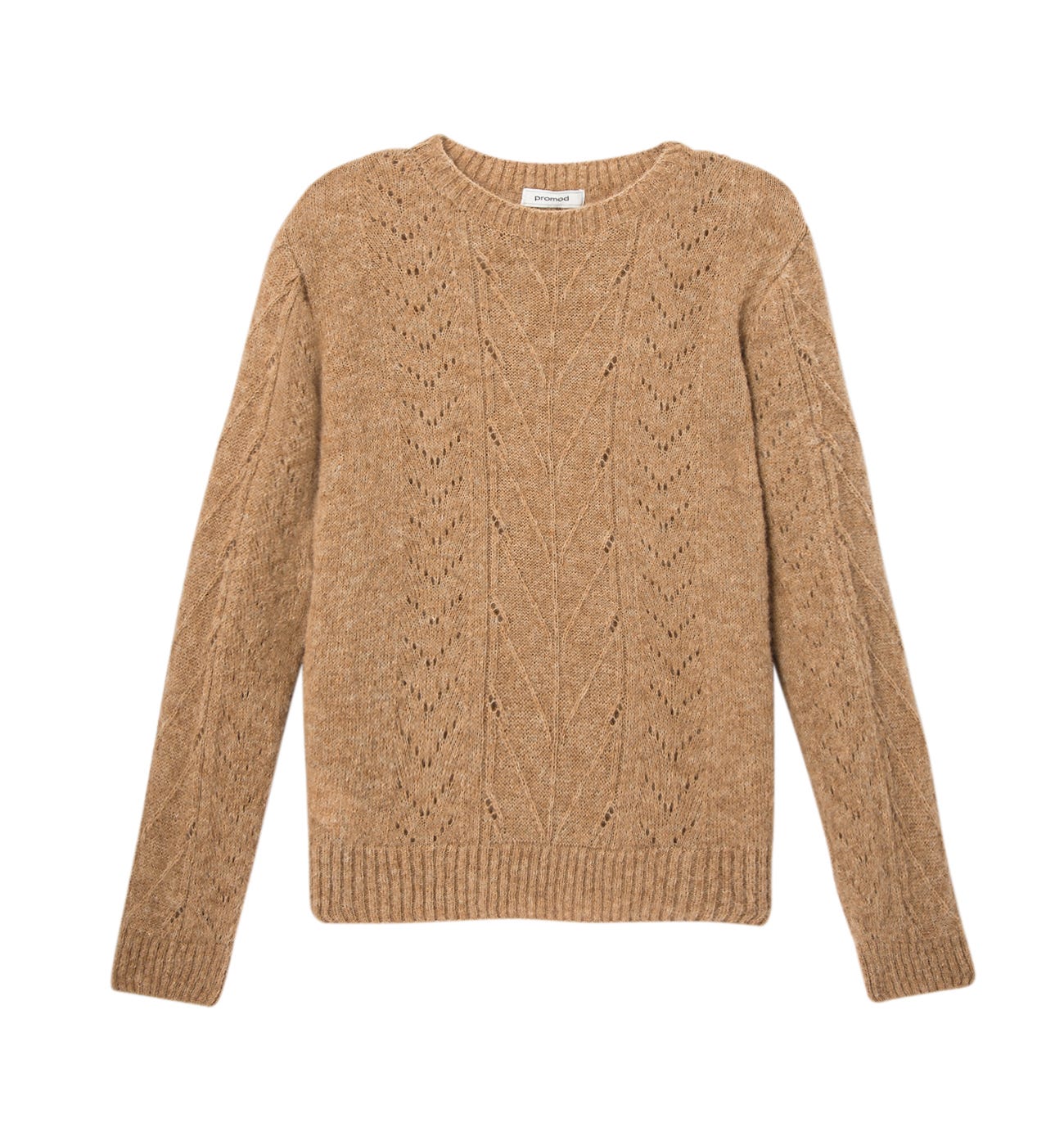 Maglia trafori alpaca mélange