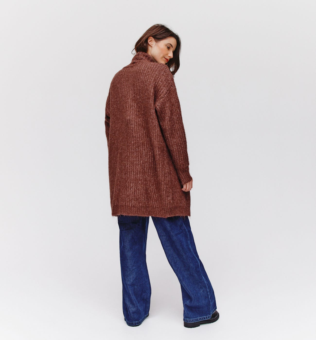 Cardigan lungo oversize