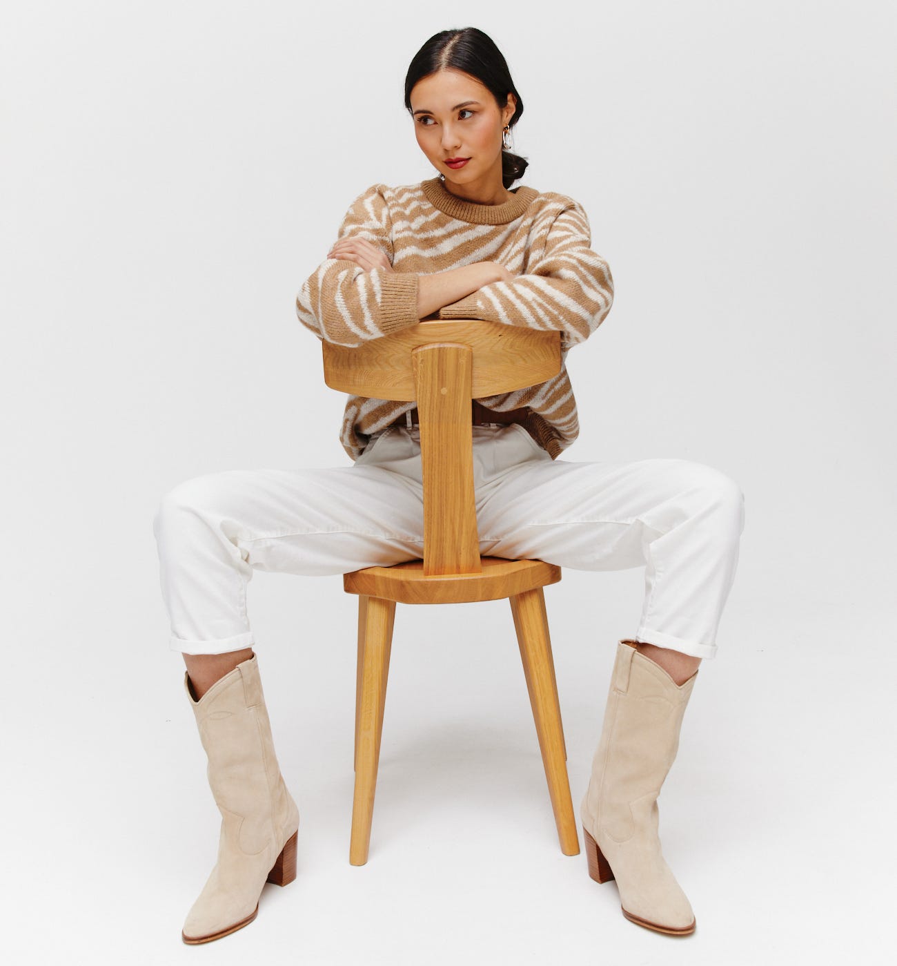 Pullover mit Zebramuster
