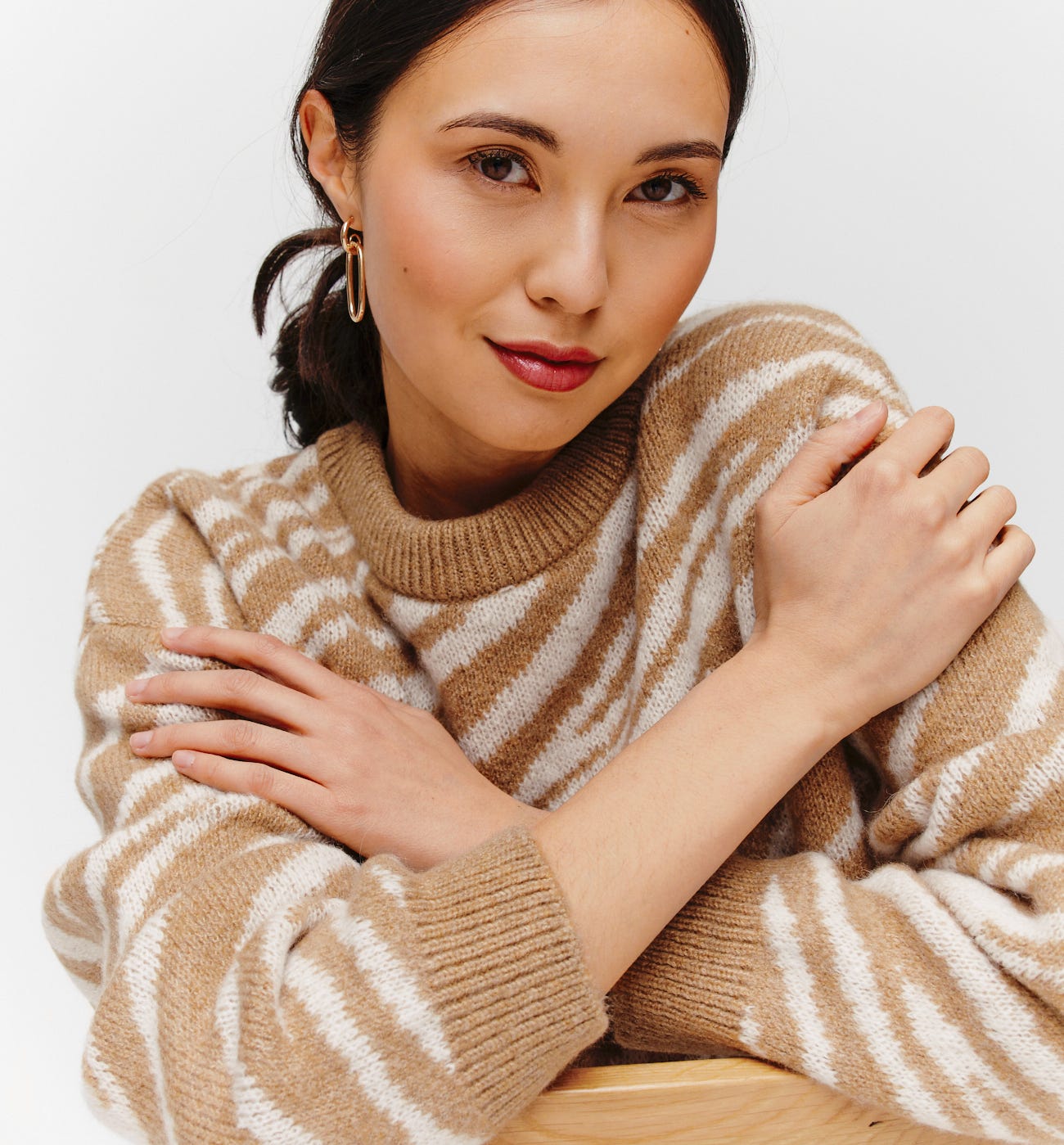 Pullover mit Zebramuster
