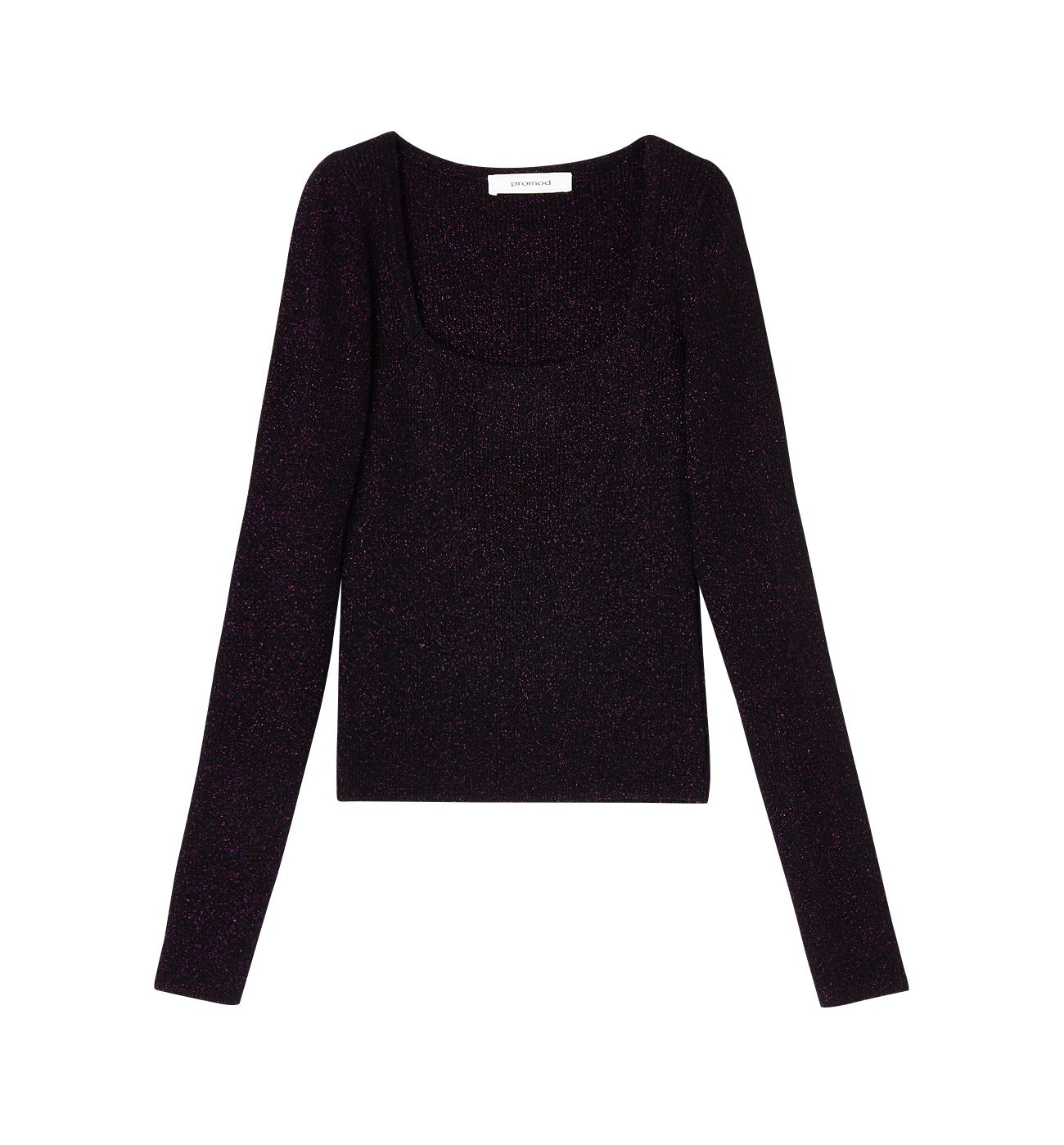 Glitzy rib knit jumper