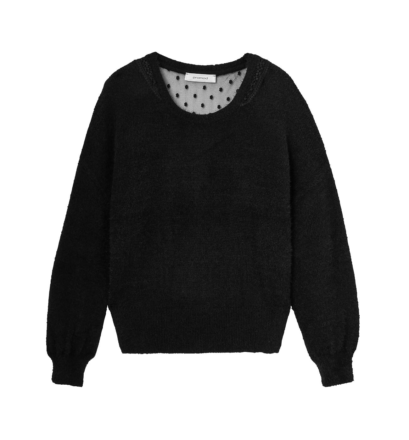 Pullover mit Plumetis-Details