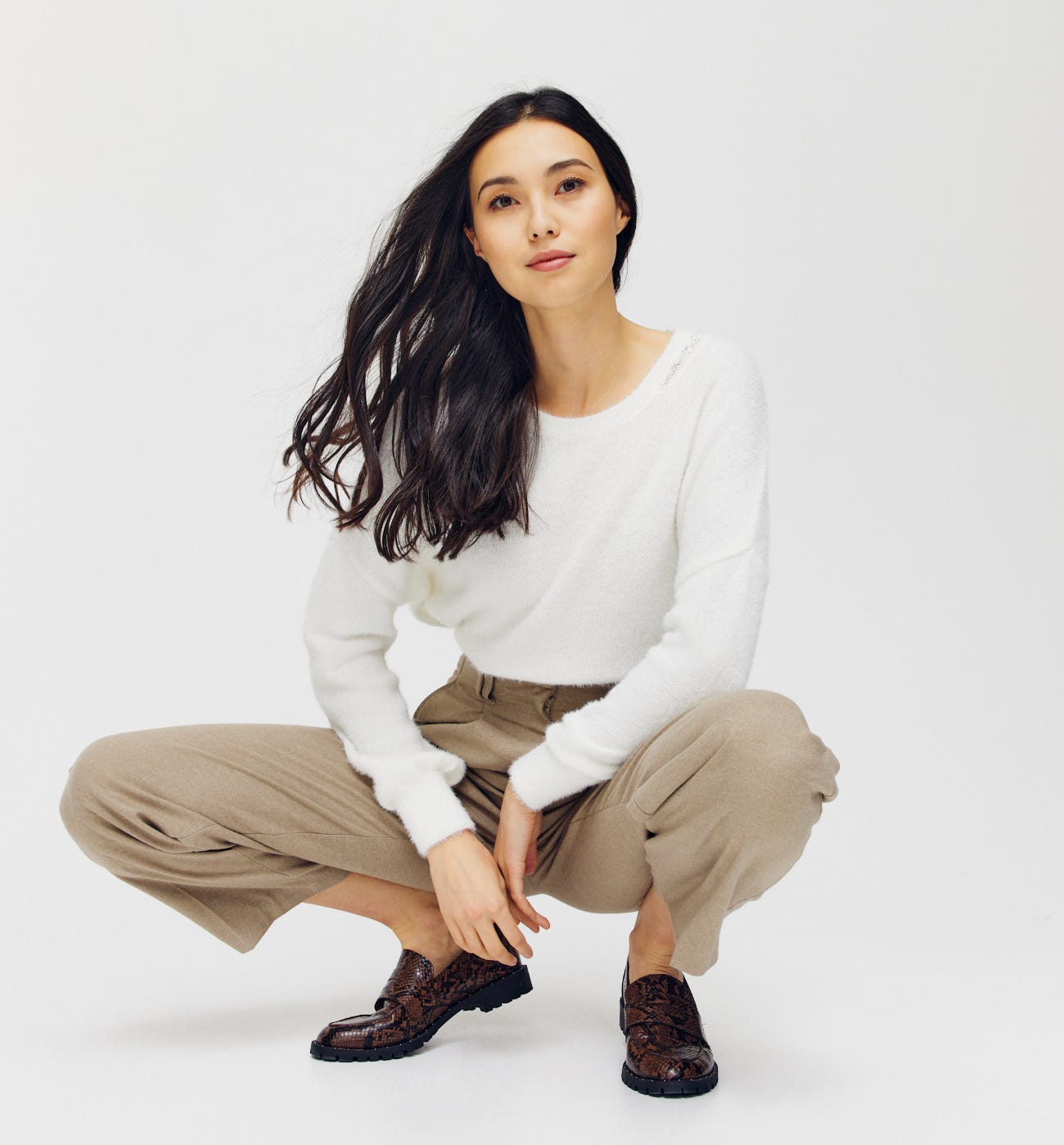 Pullover mit Plumetis-Details