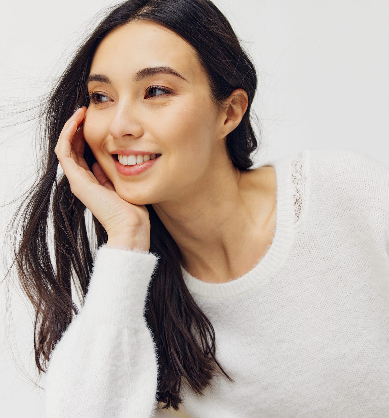 Pullover mit Plumetis-Details