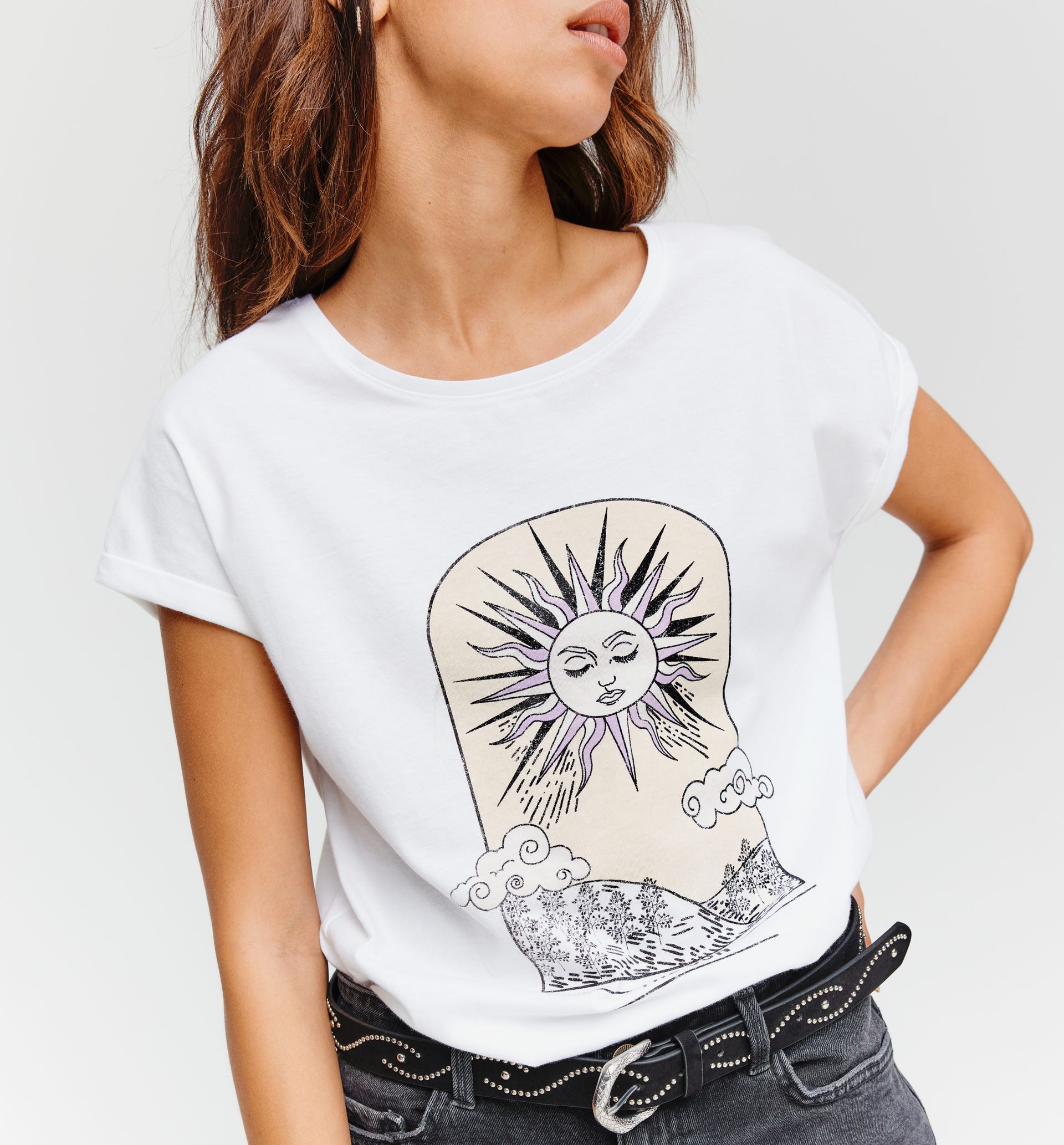 T-shirt with front motif