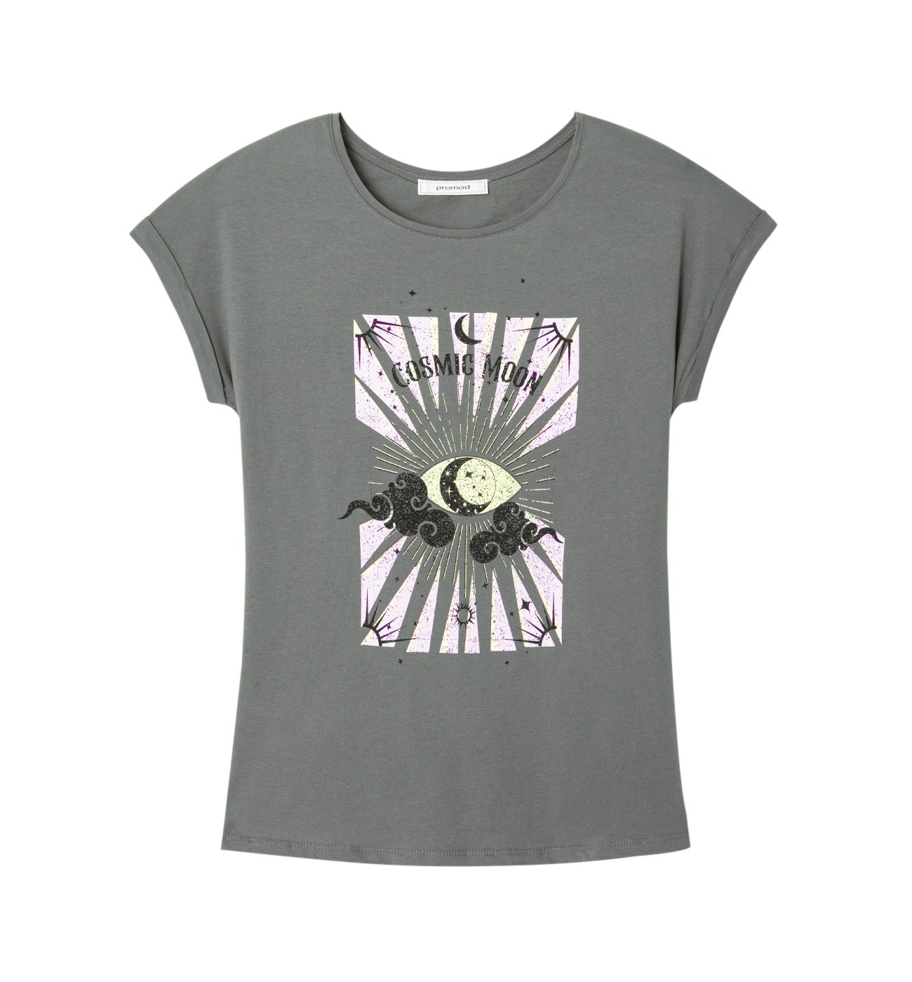 Tshirt with front motif Grey print