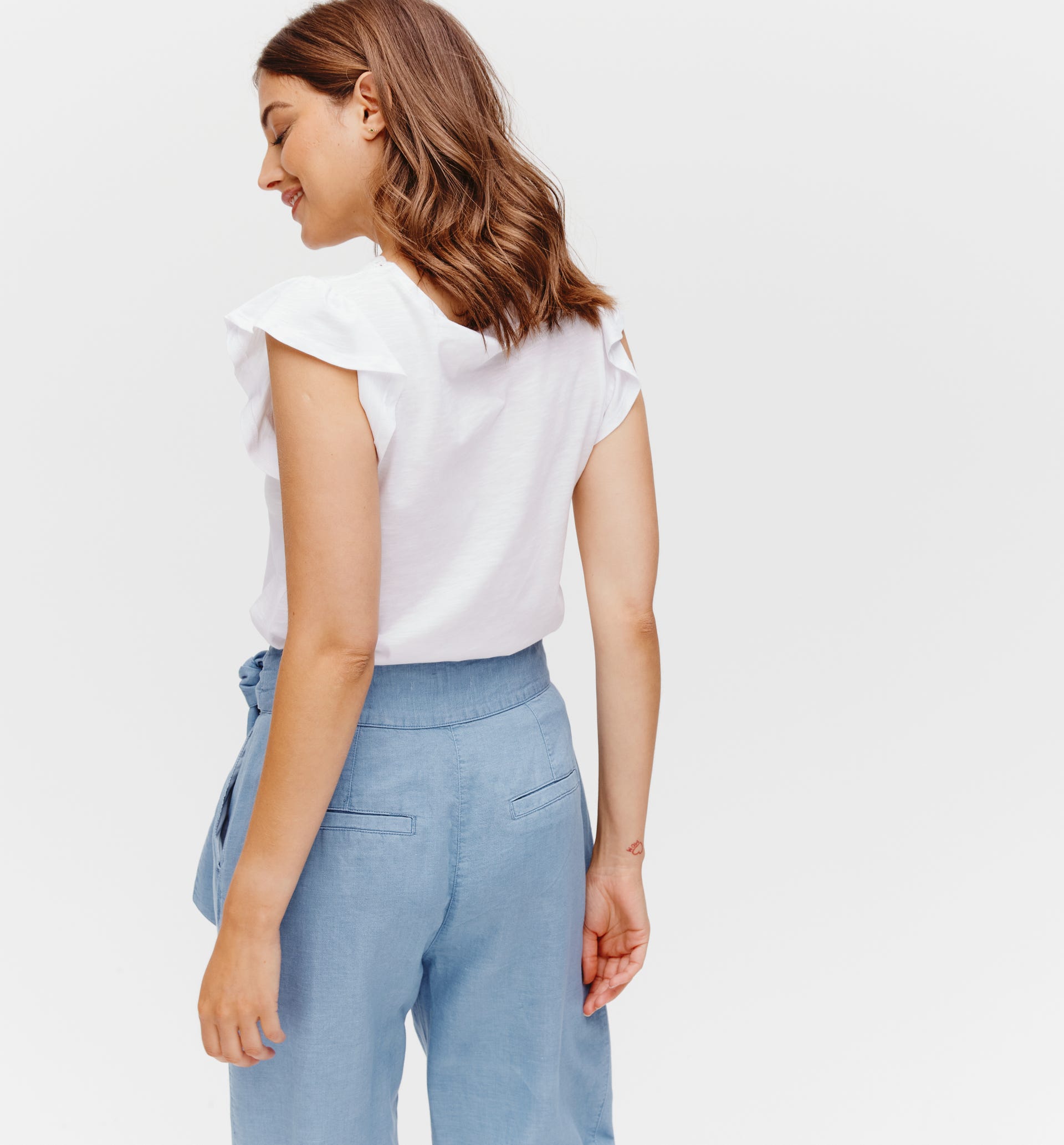 Top in pizzo sangallo