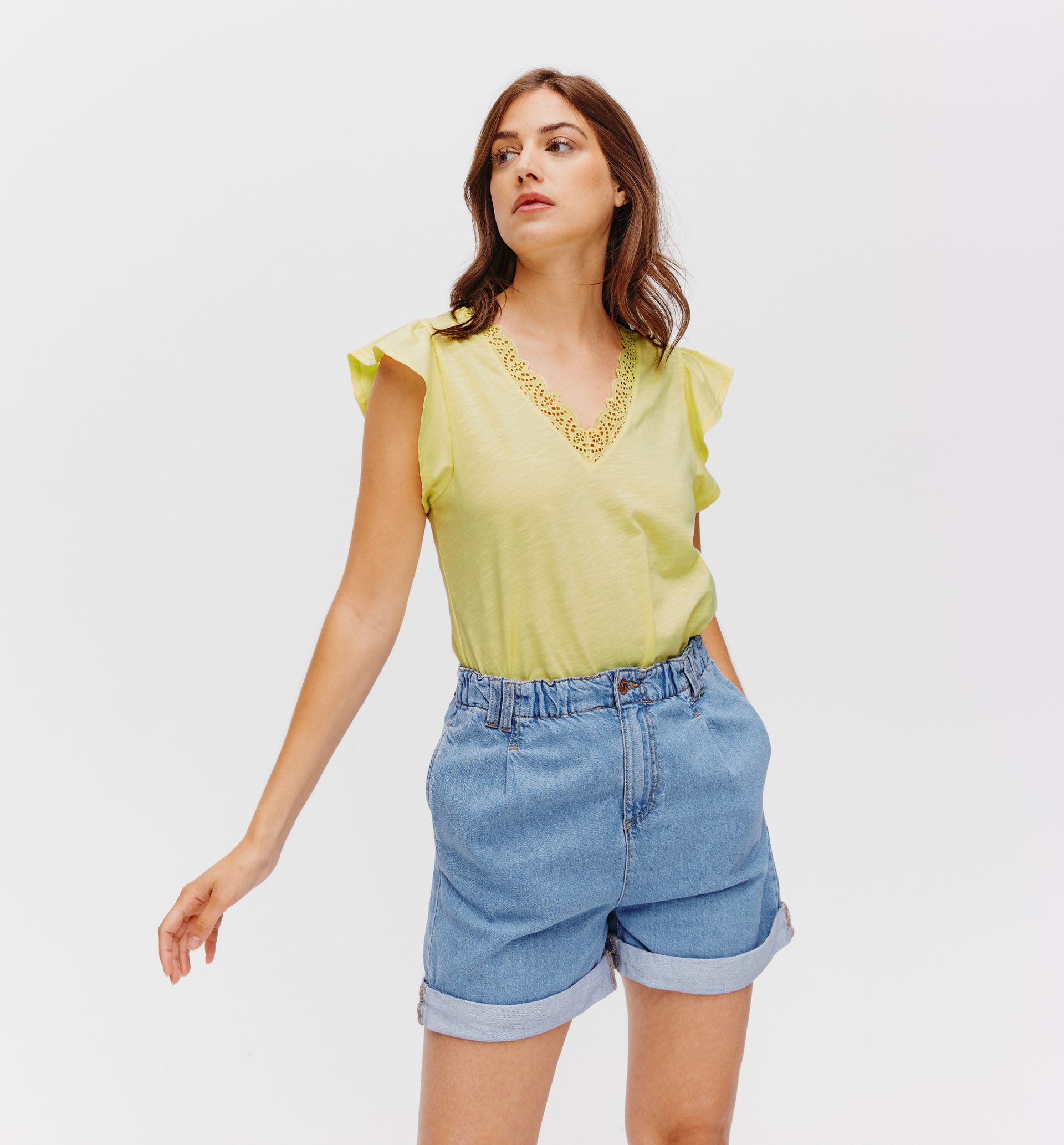 Top in pizzo sangallo