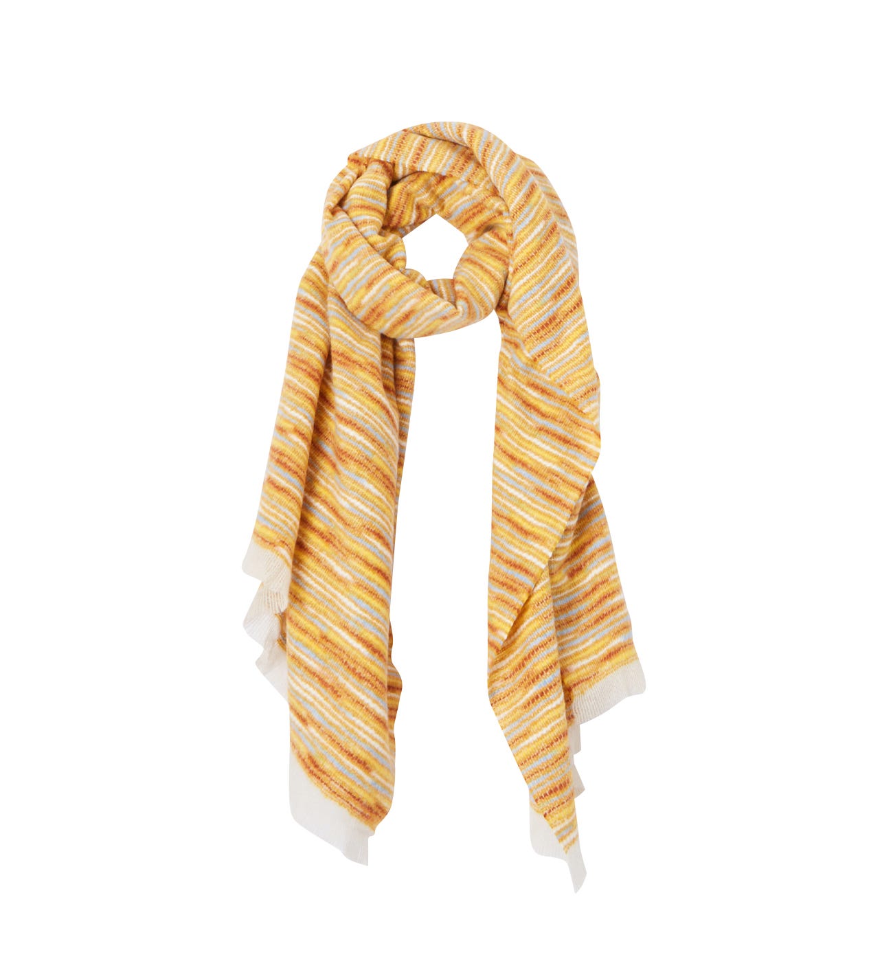 Striped scarf Multicolour print