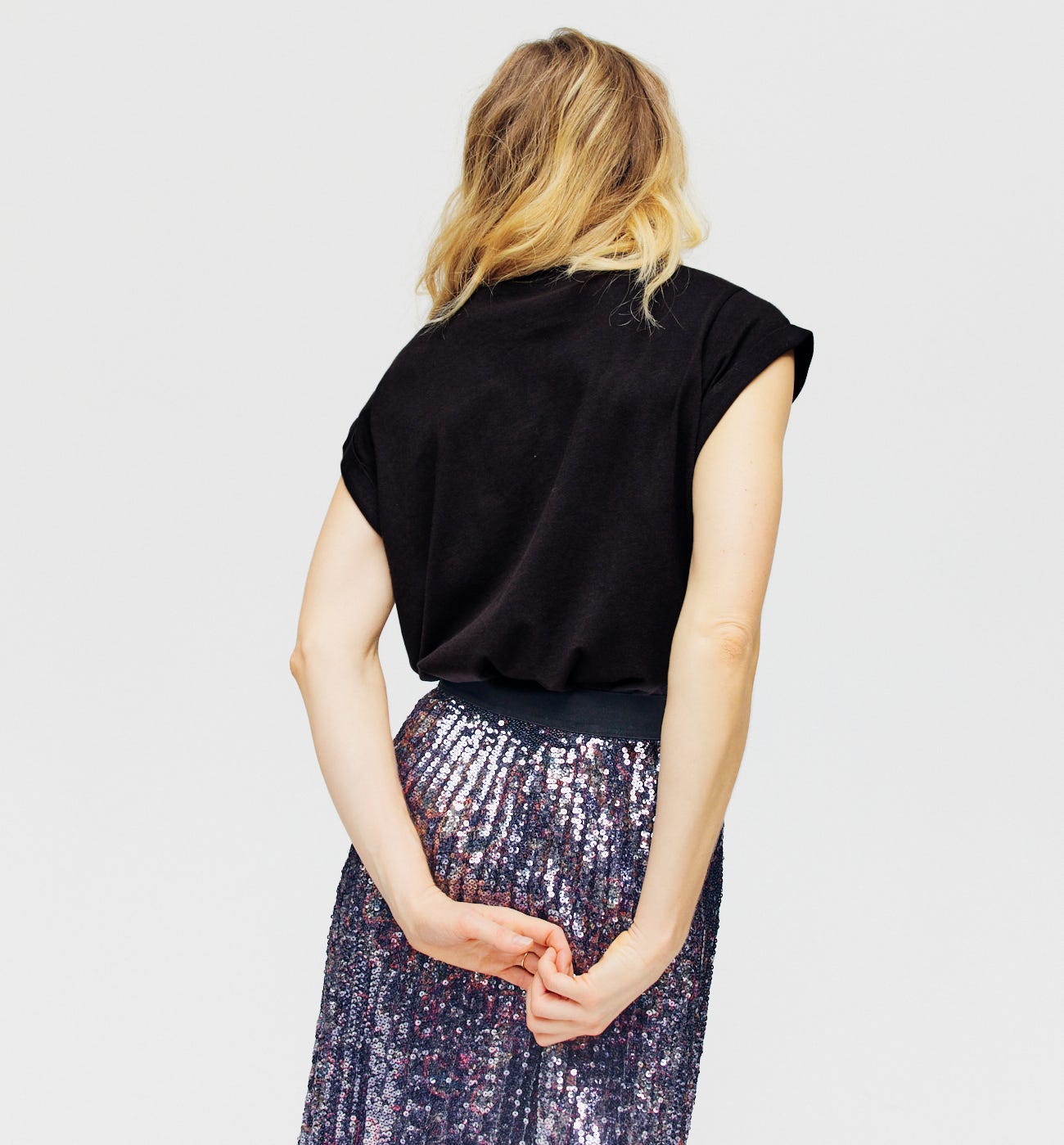 T-shirt à sequins Femme