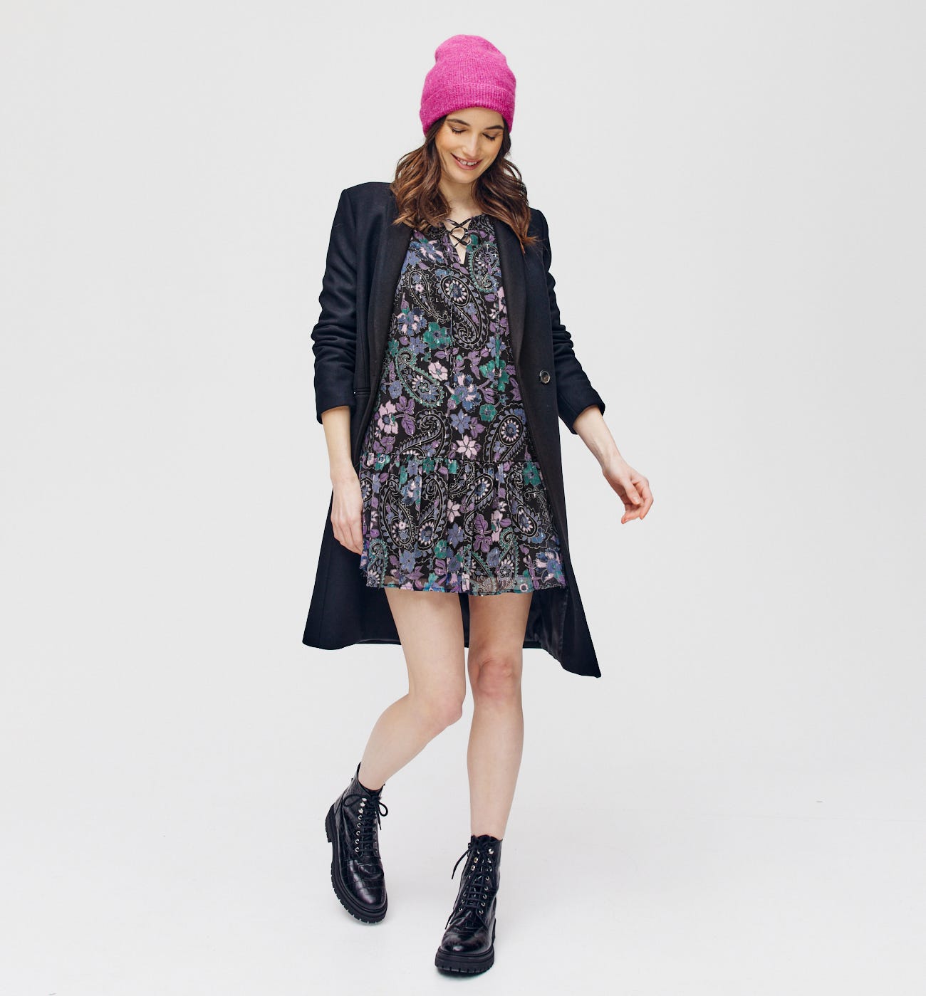 Minikleid mit Volants