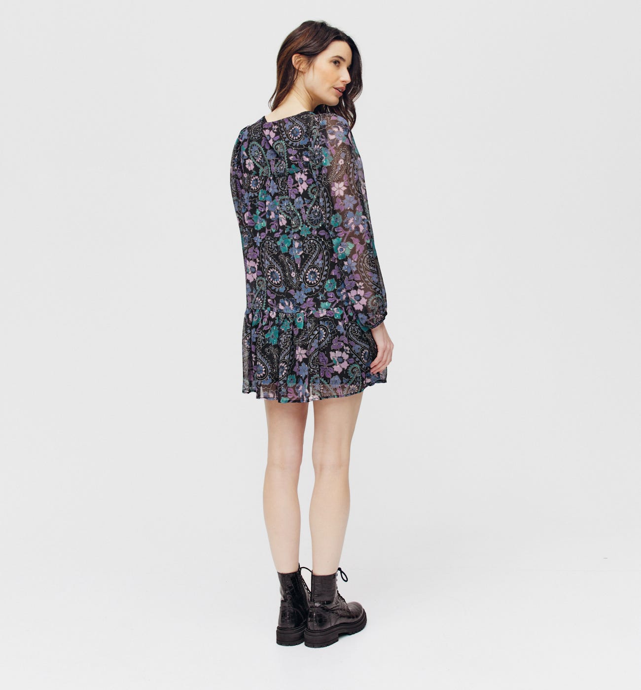 Minikleid mit Volants