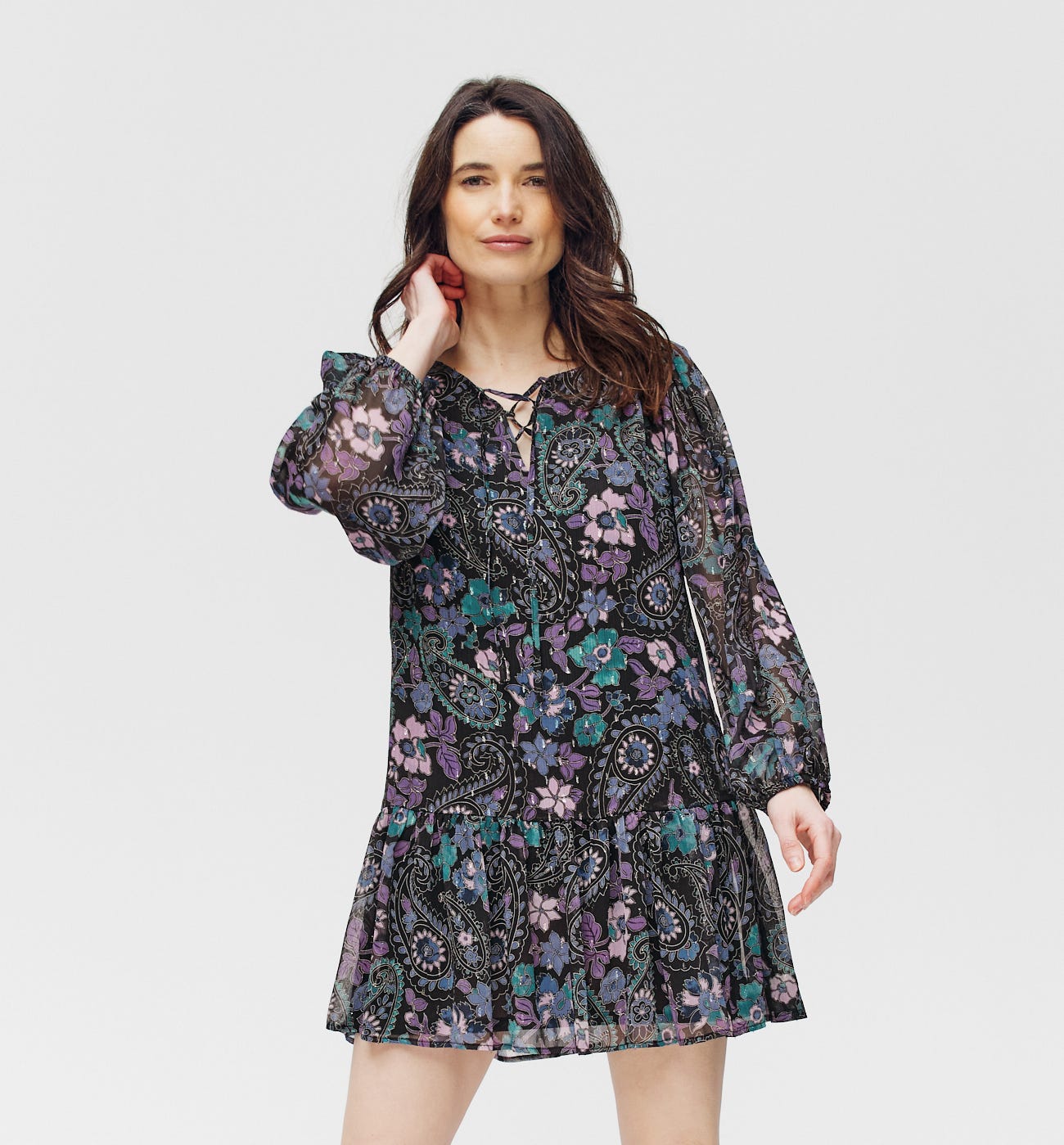 Minikleid mit Volants