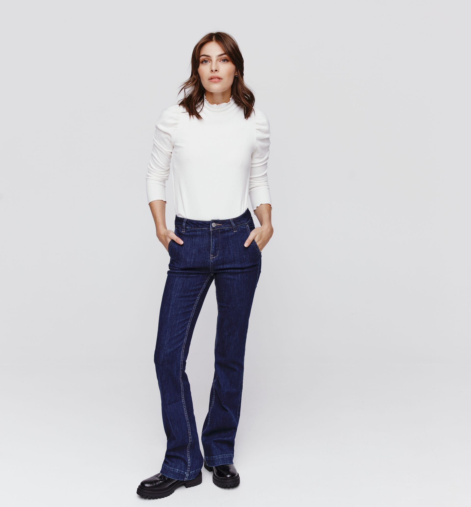 Rib jersey top