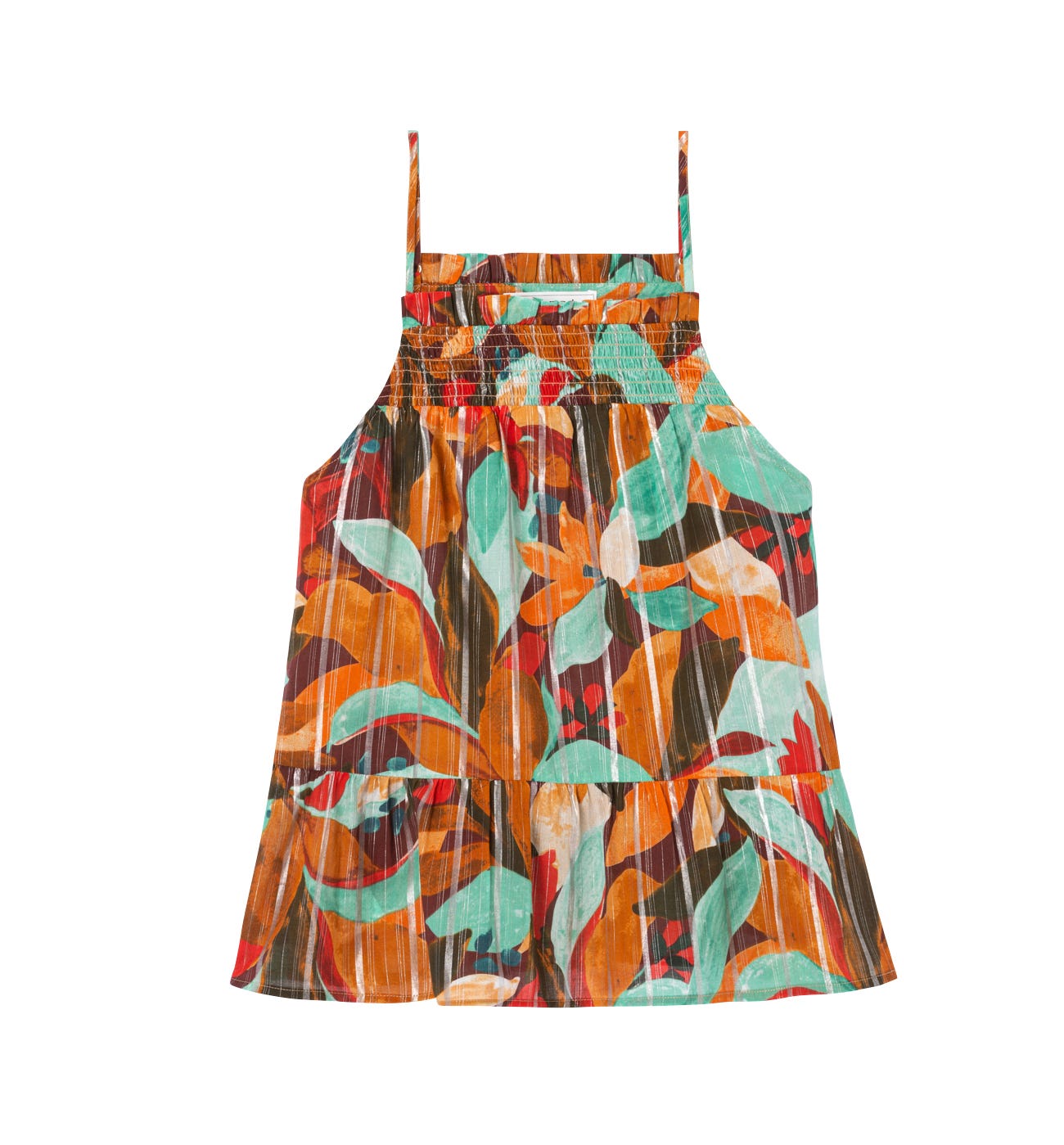Frilly smocked top