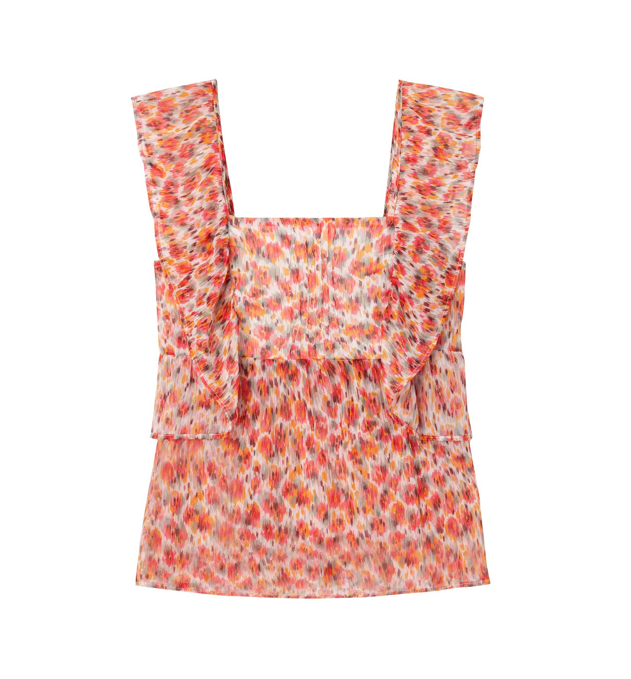 Top in voile glitter