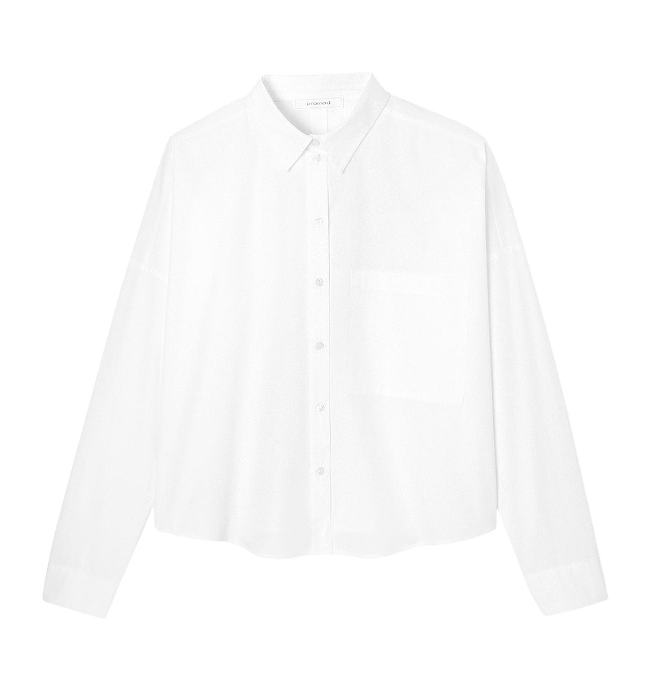 Gekropptes Oversize Hemd