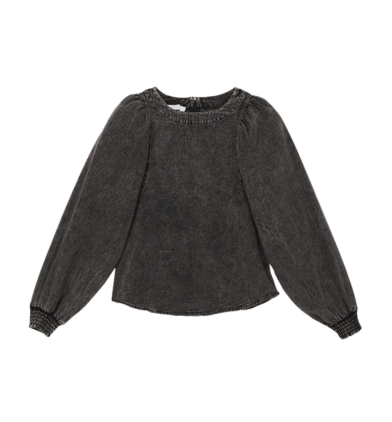Blusa efecto denim
