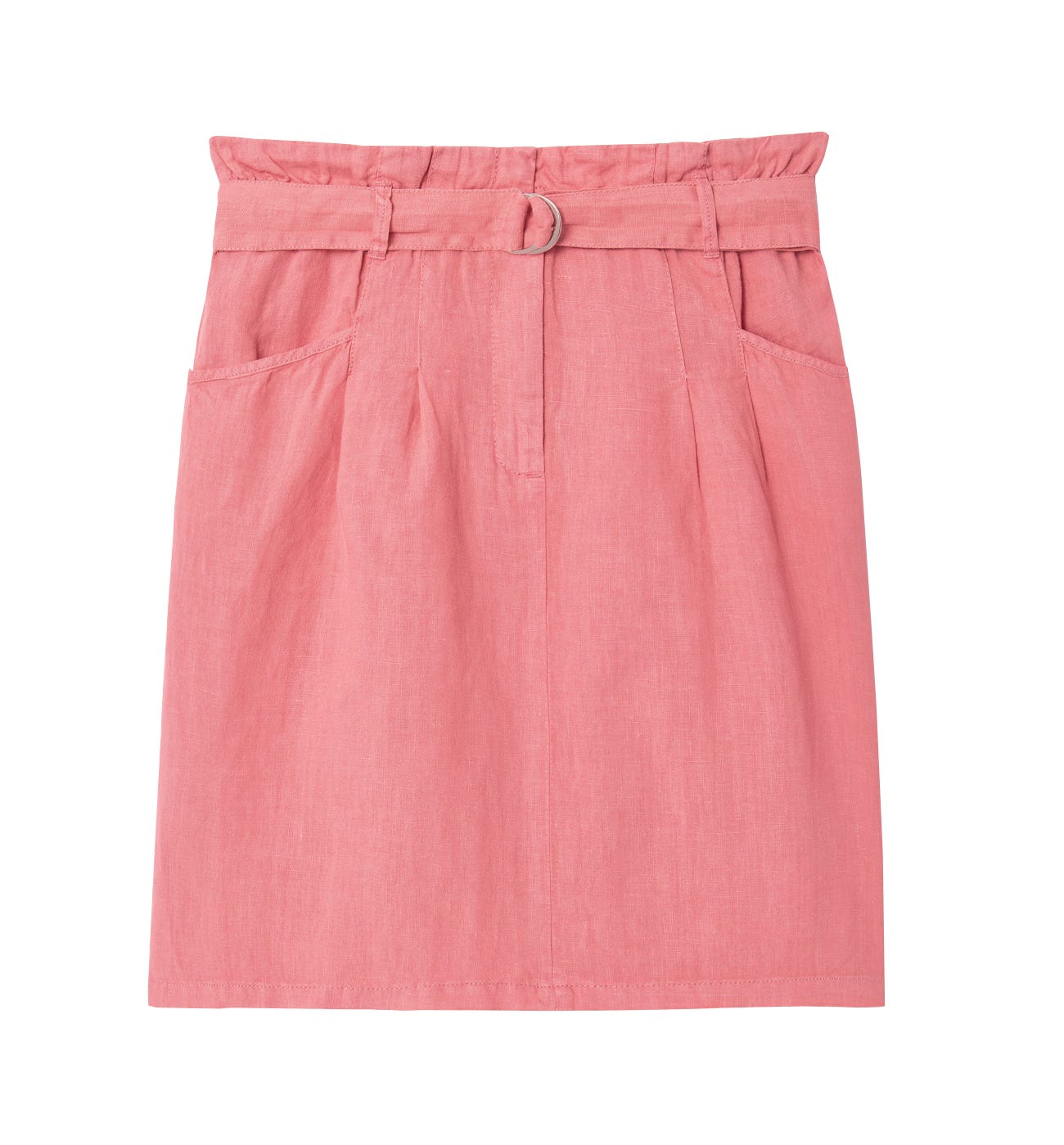 Falda paper bag de lino