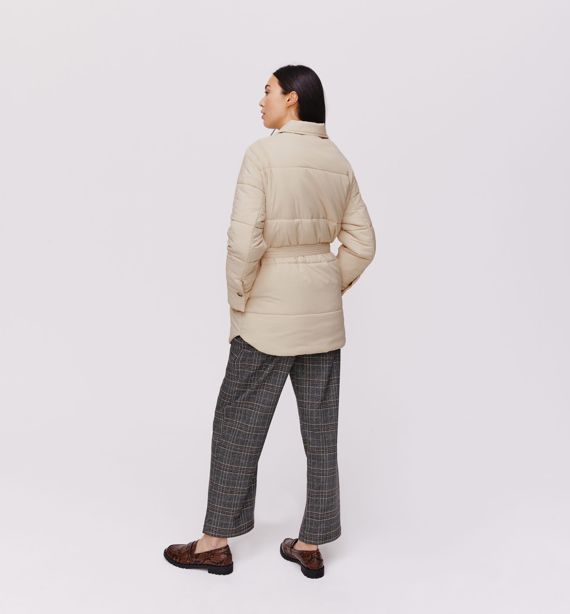 Steppjacke mit Gürtel