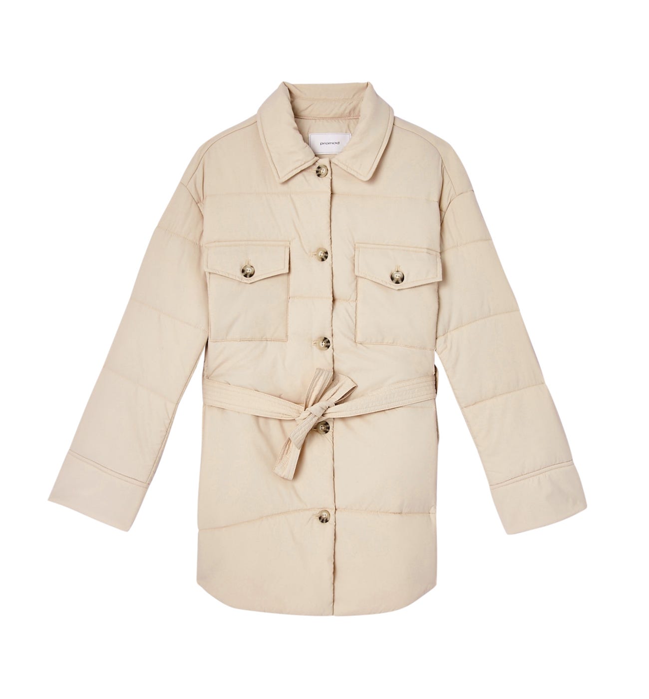 Steppjacke mit Gürtel