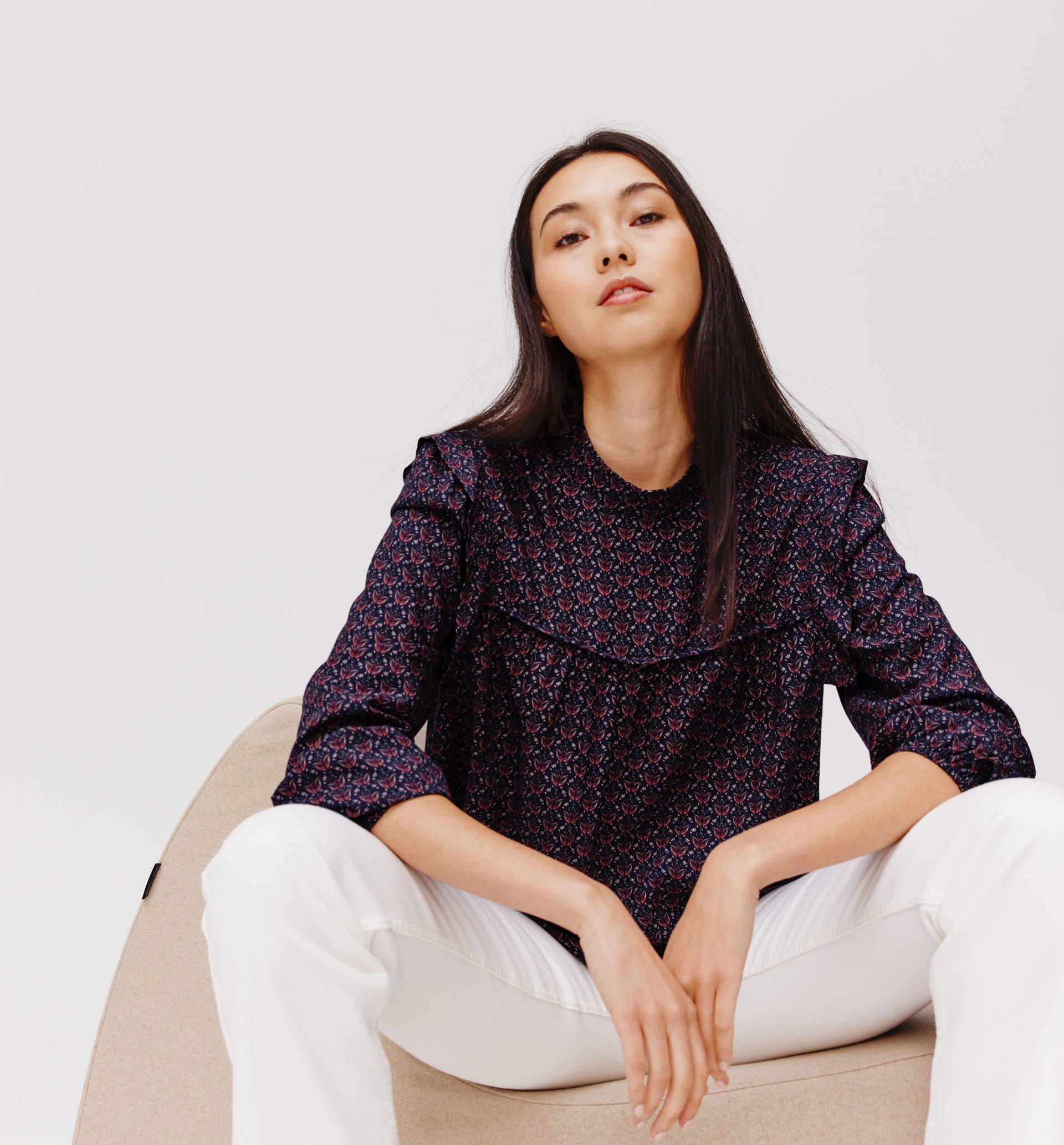 Bluse mit Print
