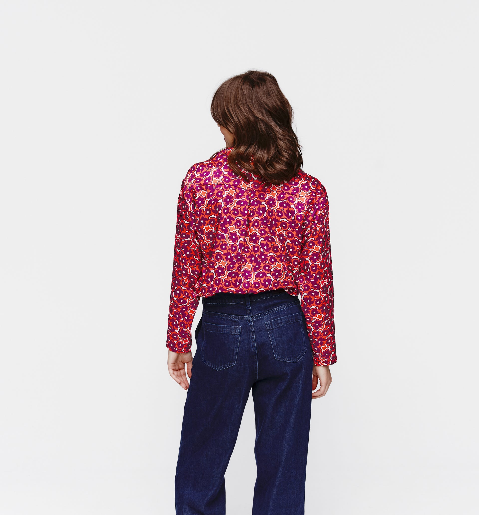 Bluse mit Allover-Print