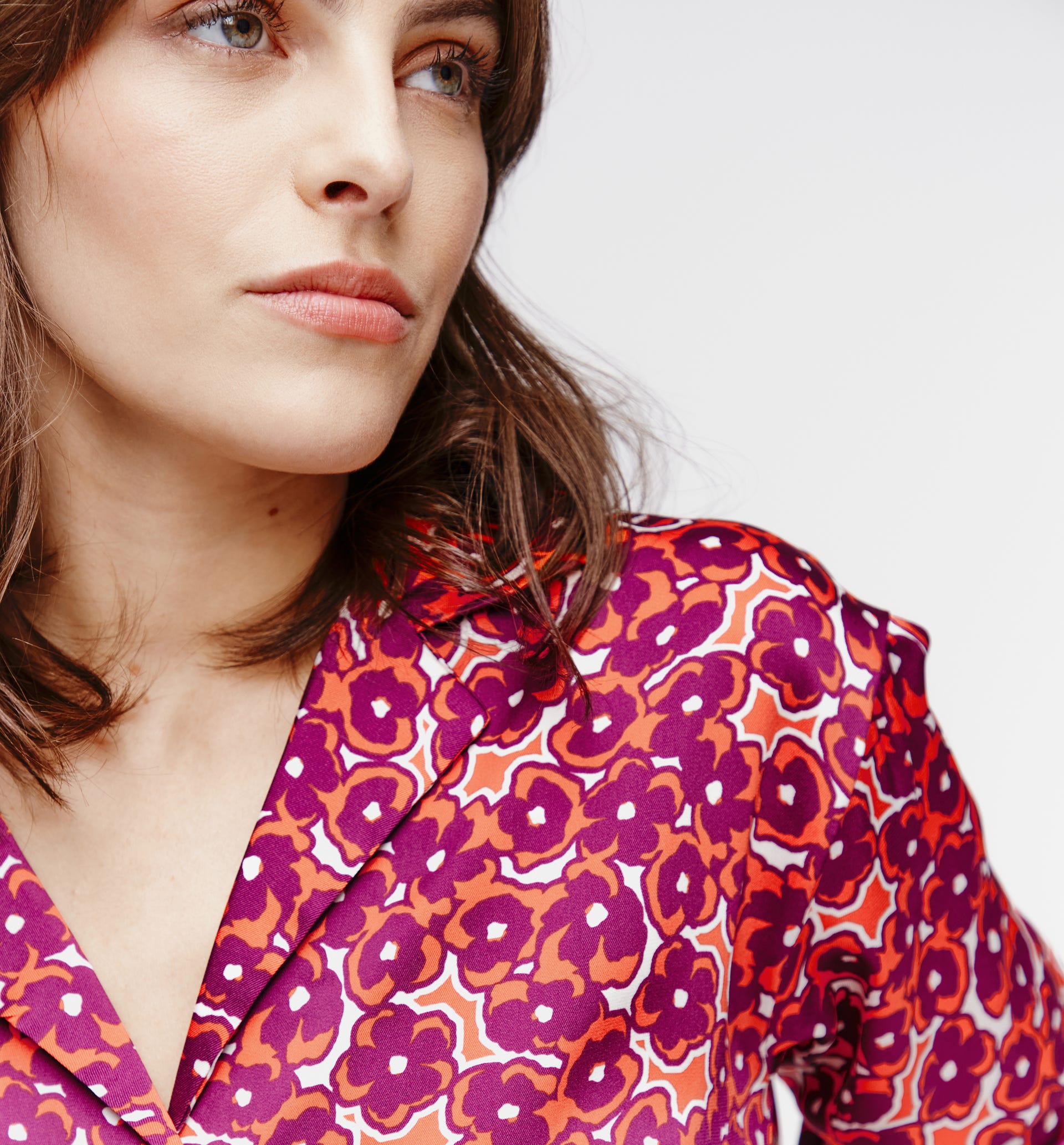 Bluse mit Allover-Print