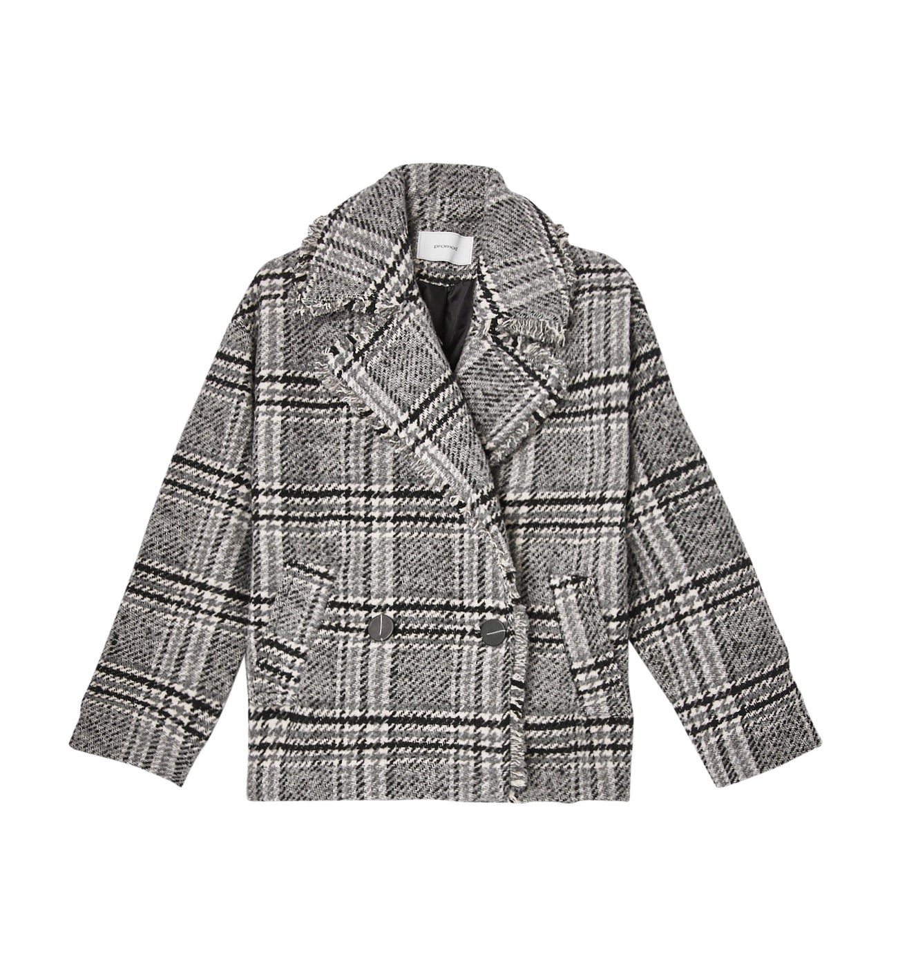 oversized checked jacket