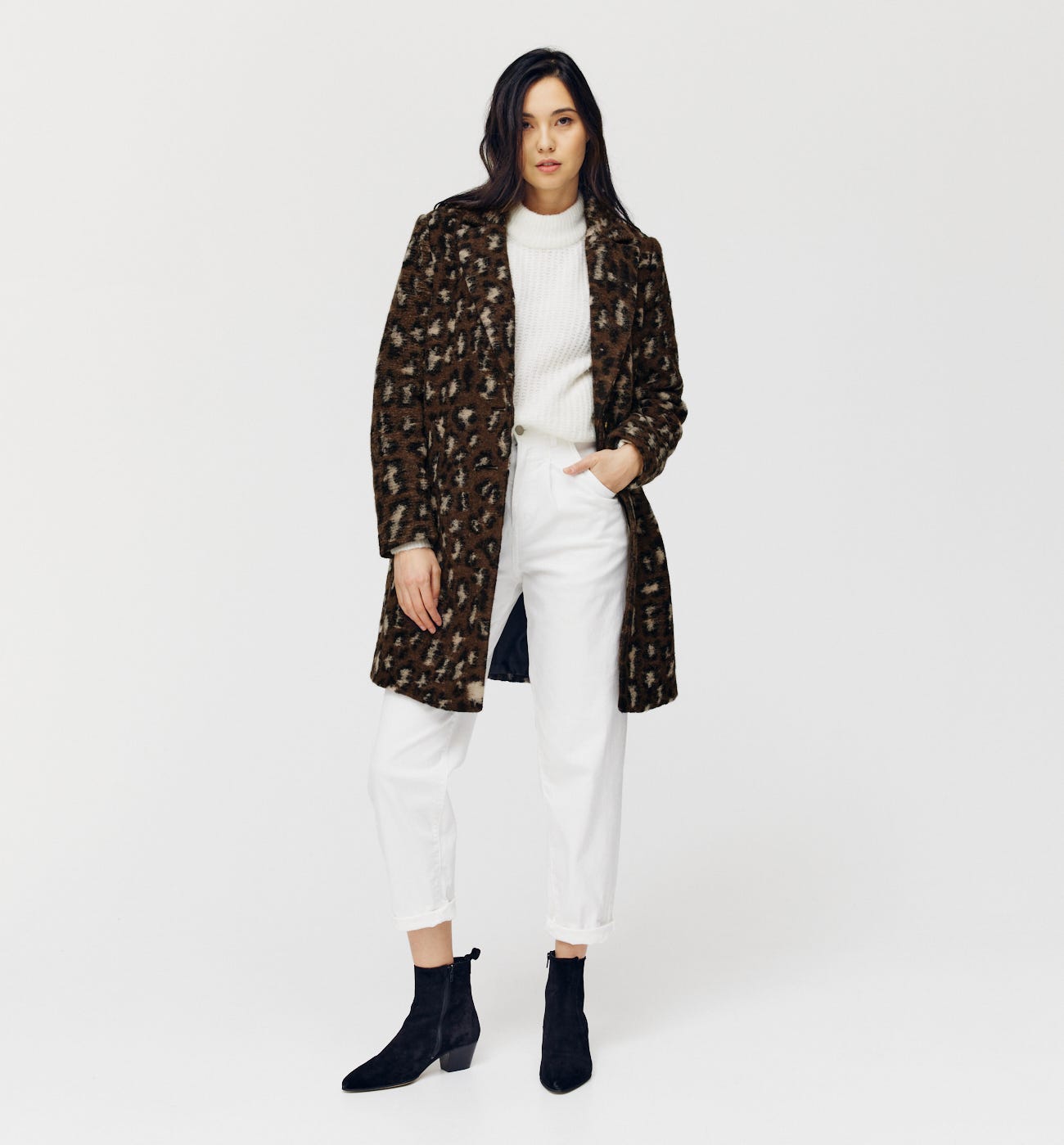 Wool-blend coat