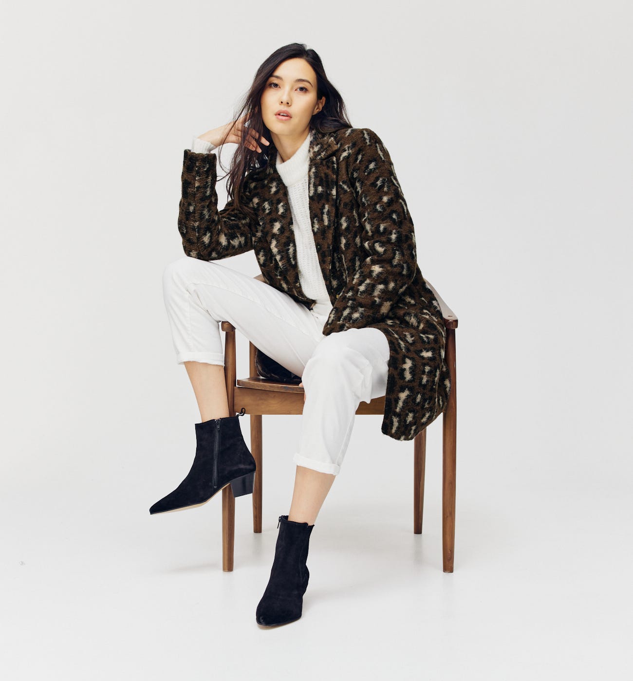 Wool-blend coat