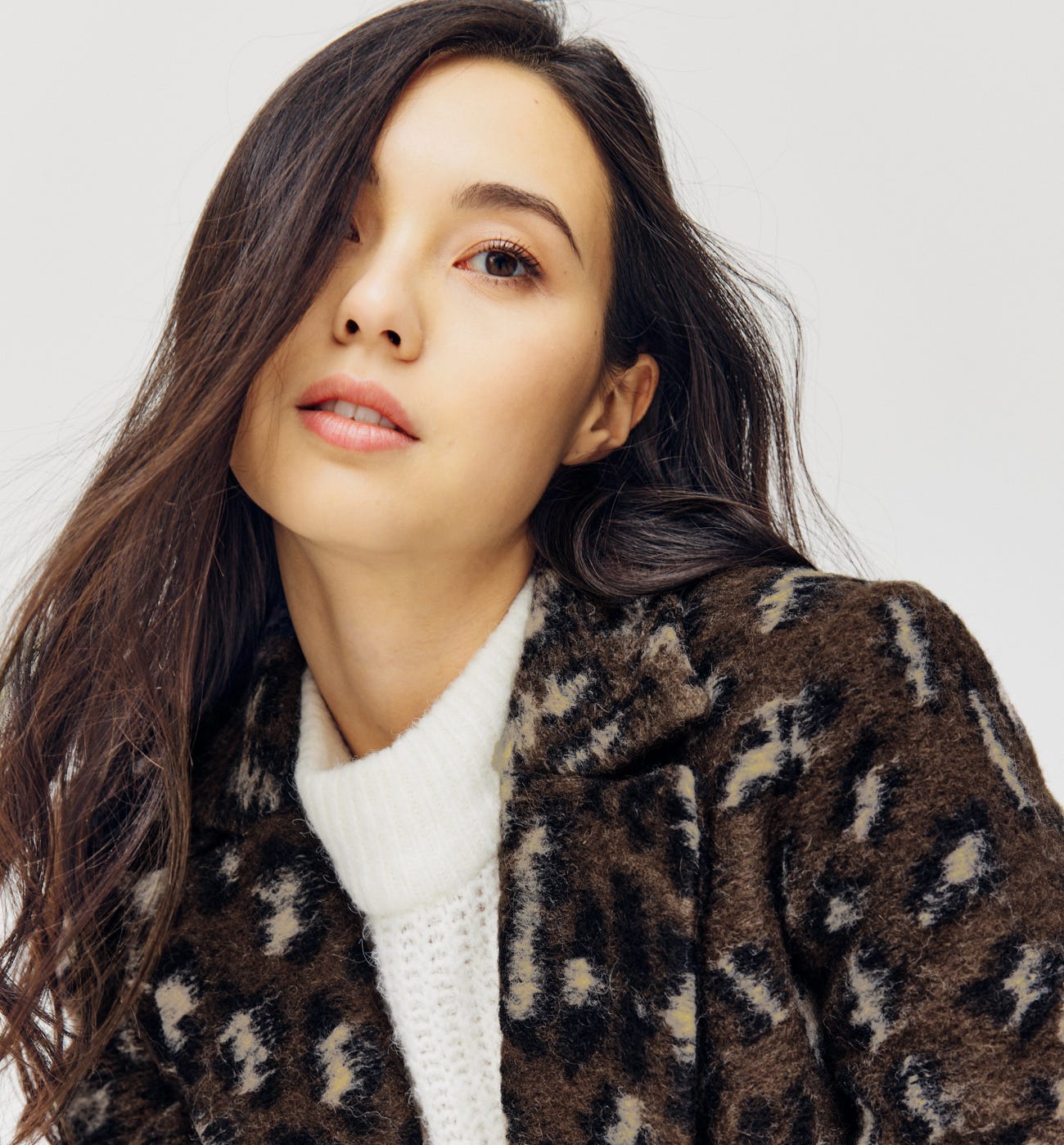 Wool-blend coat