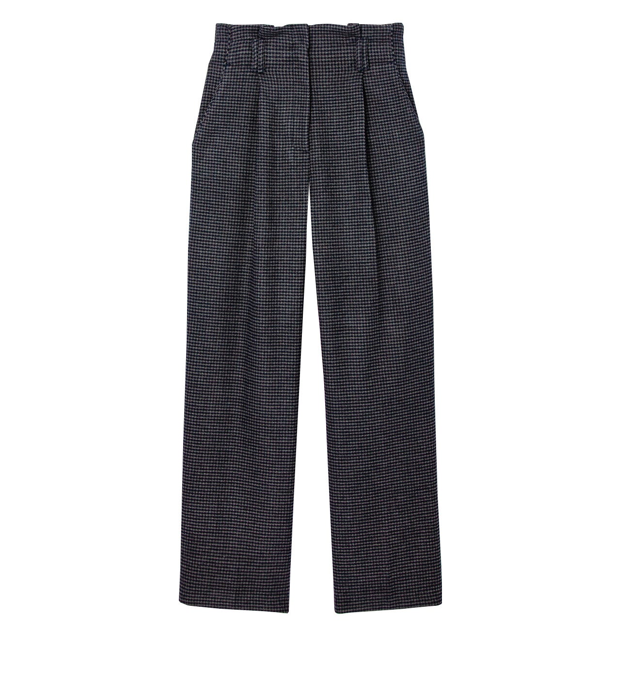 Pantalon large à carreaux