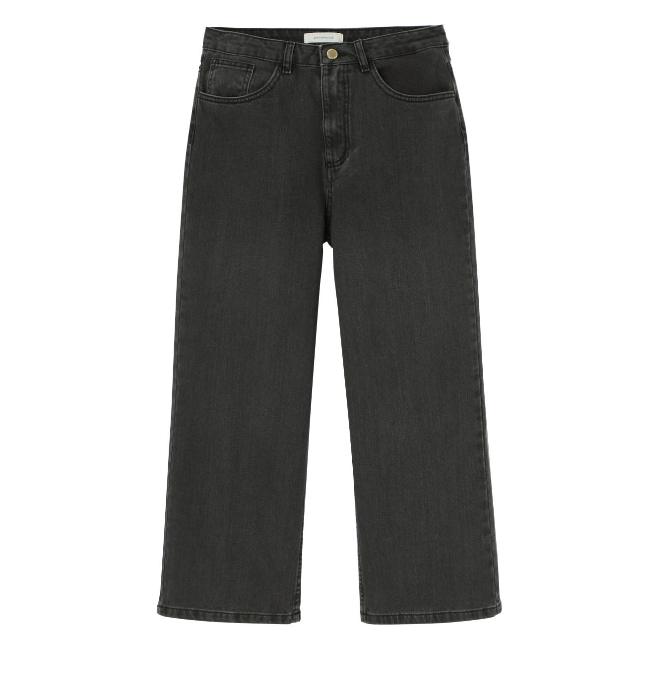 Jean large taille haute Femme