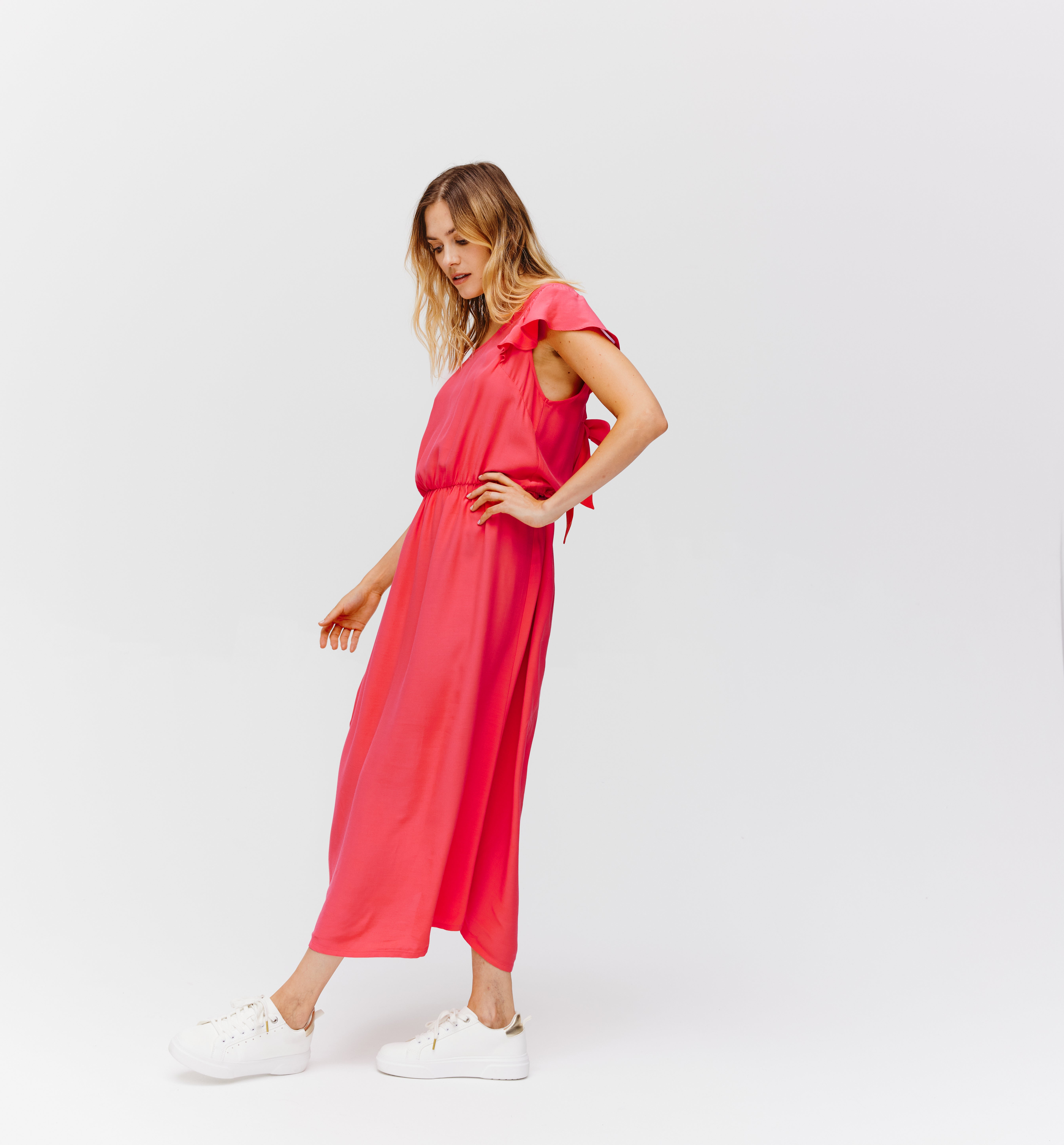 robe longue rouge promod