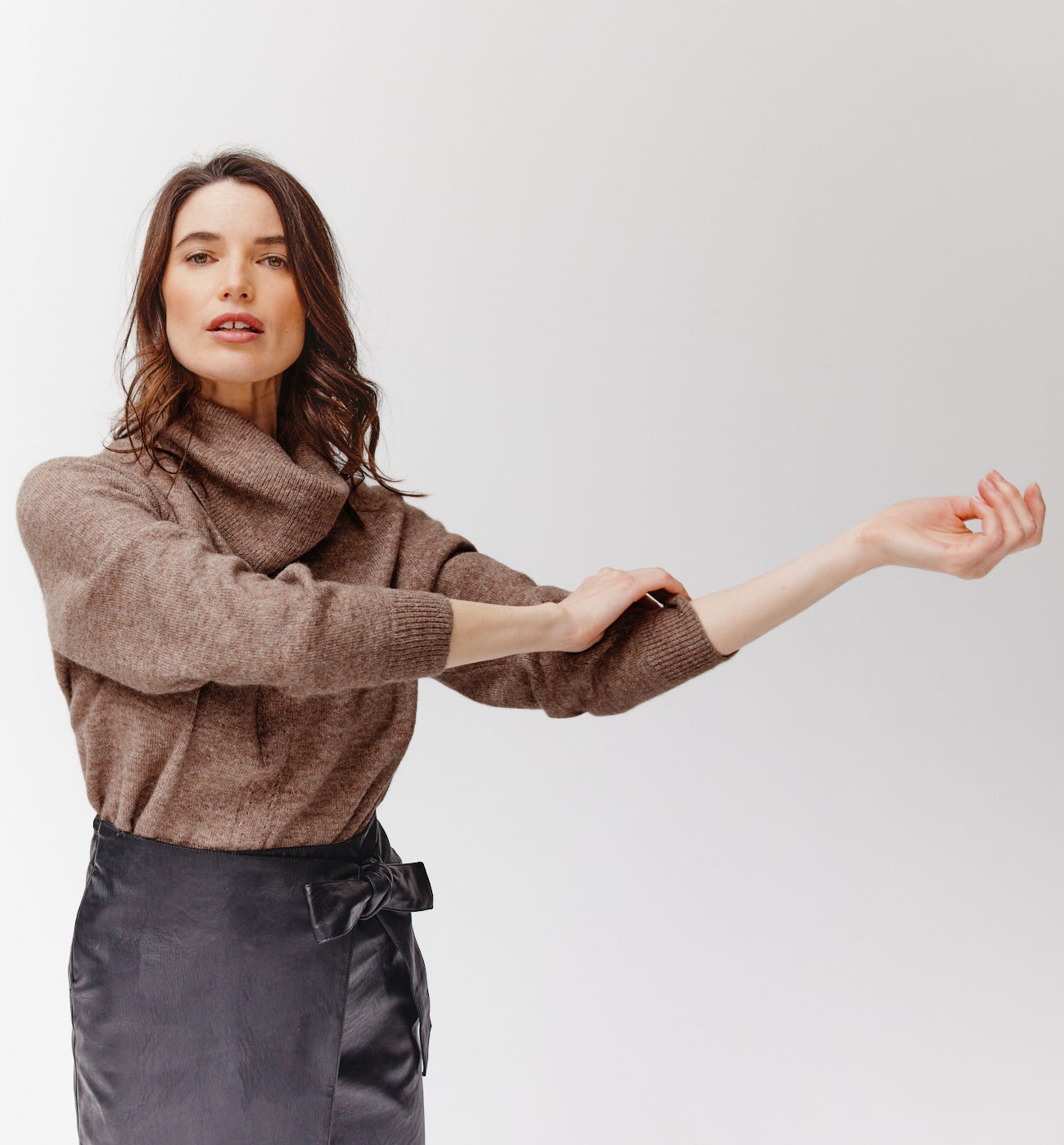 Oversize-Rollkragenpullover