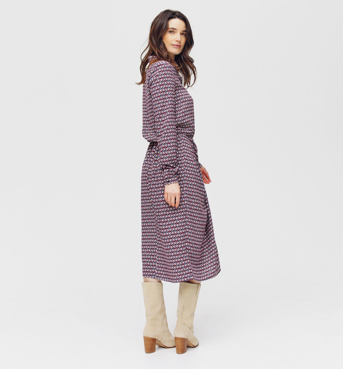 Robe-chemise imprimée Femme