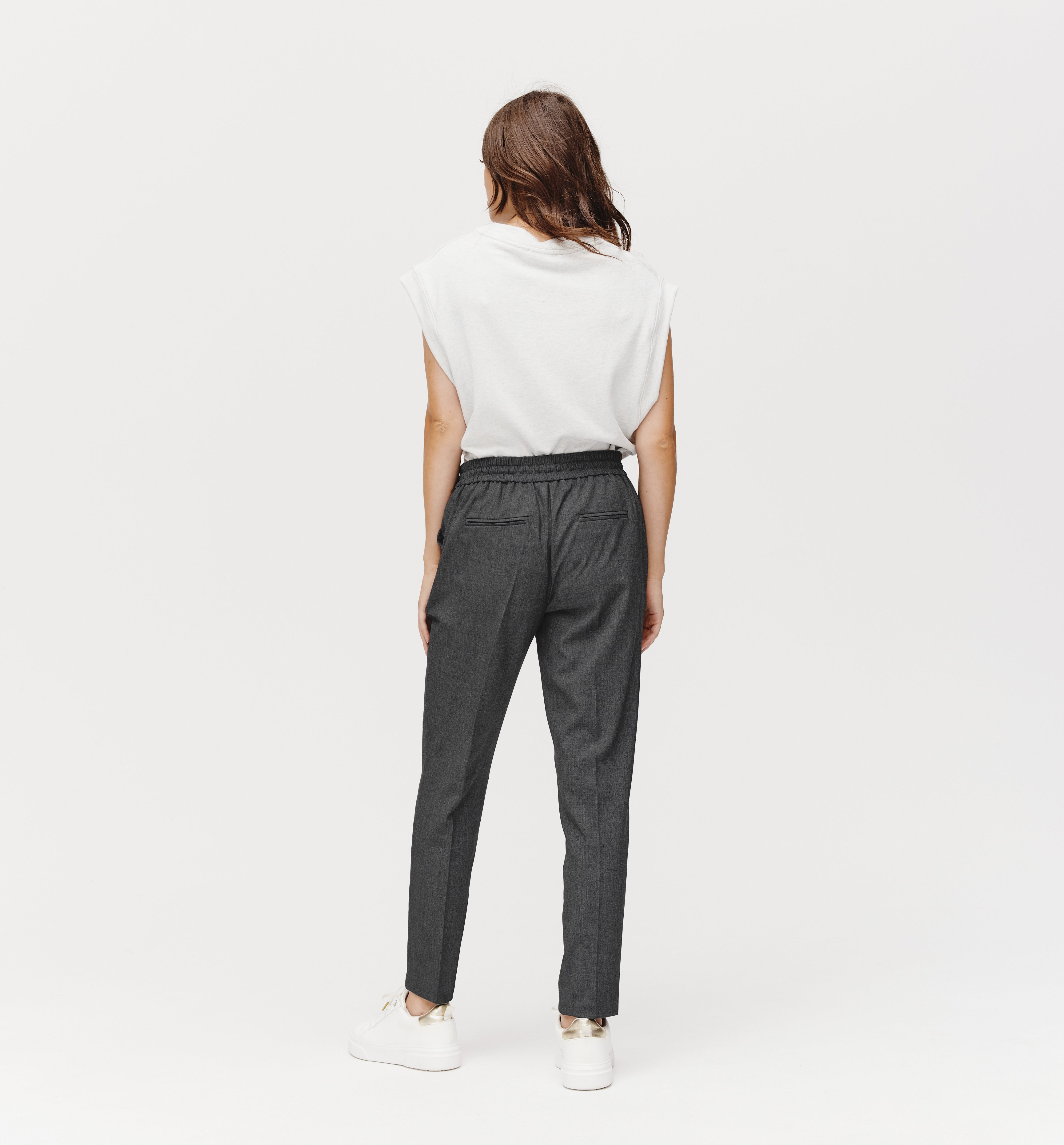 Cigarette trousers - Light grey