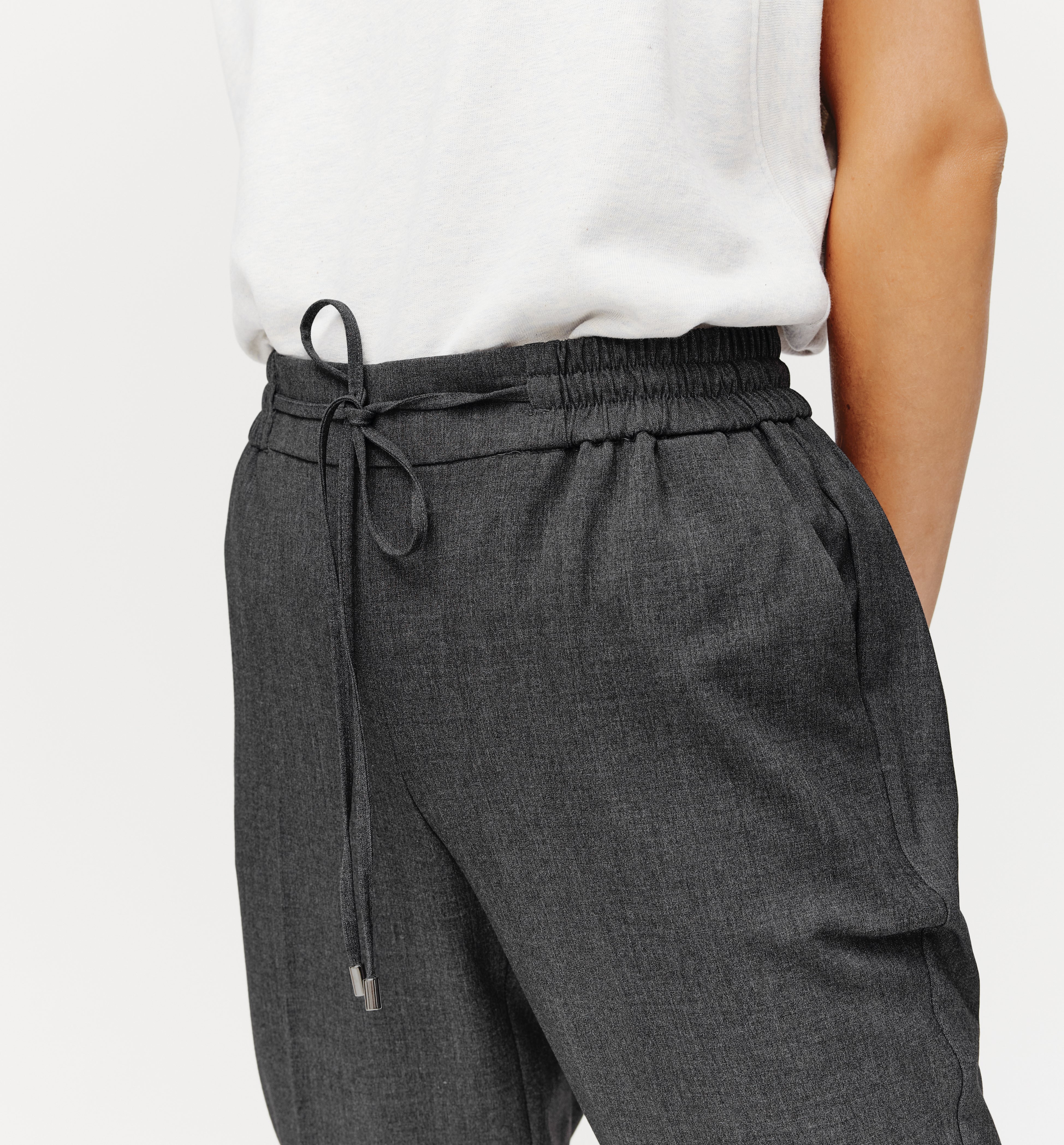 Cigarette trousers - Light grey
