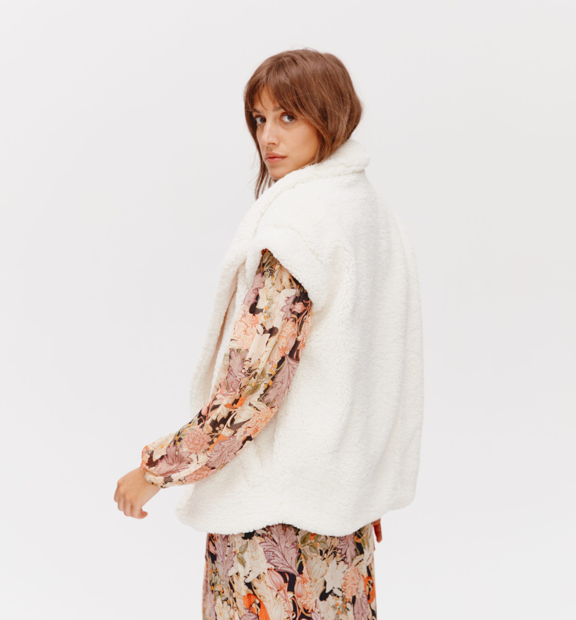 Veste doudou effet mouton