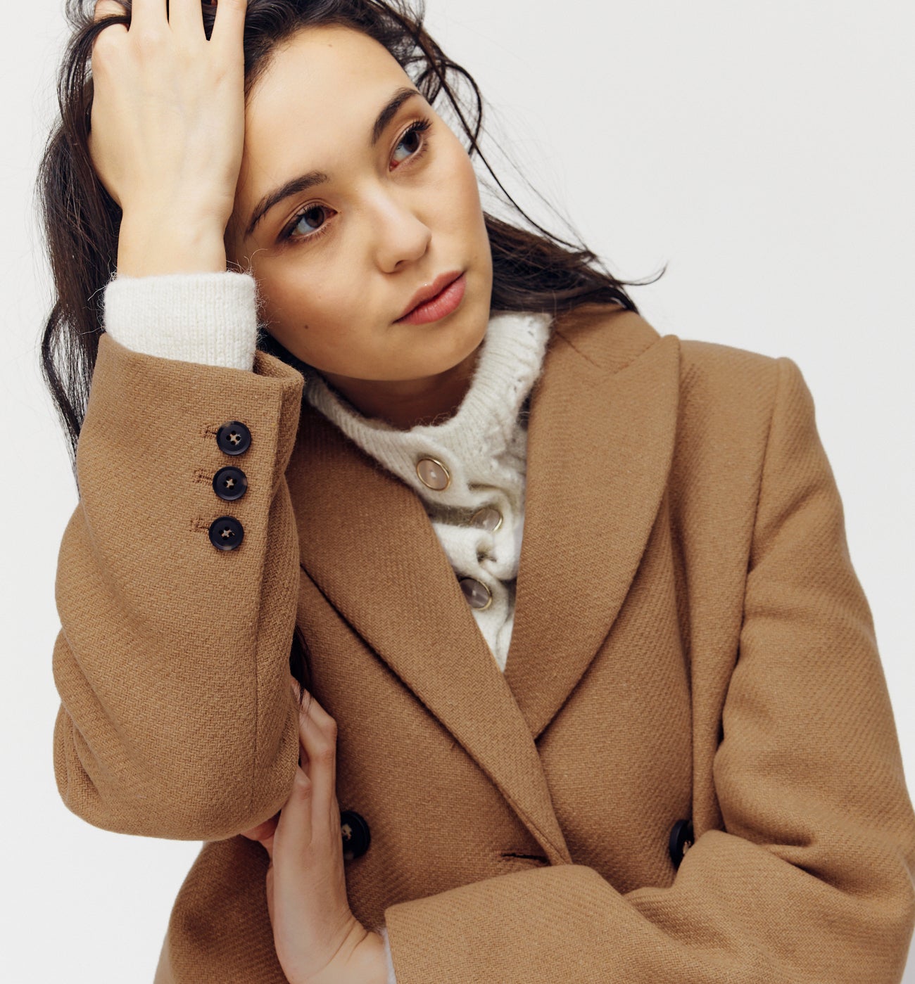 camel wool blend coat