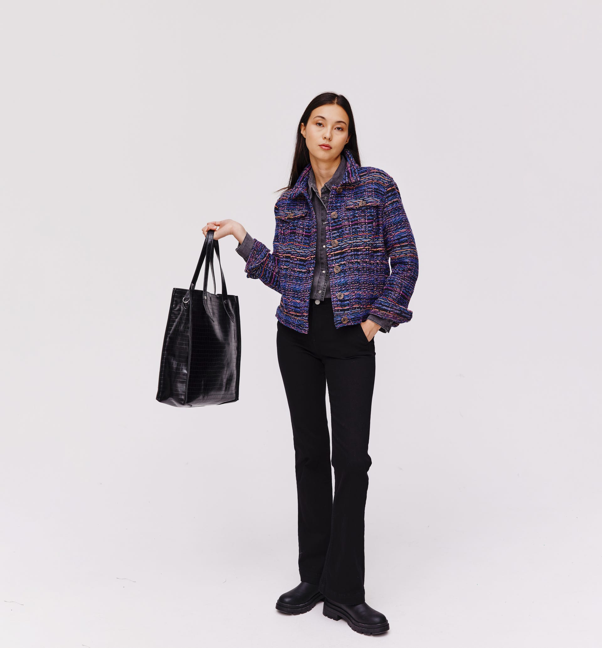 Jacke aus Jacquardstoff