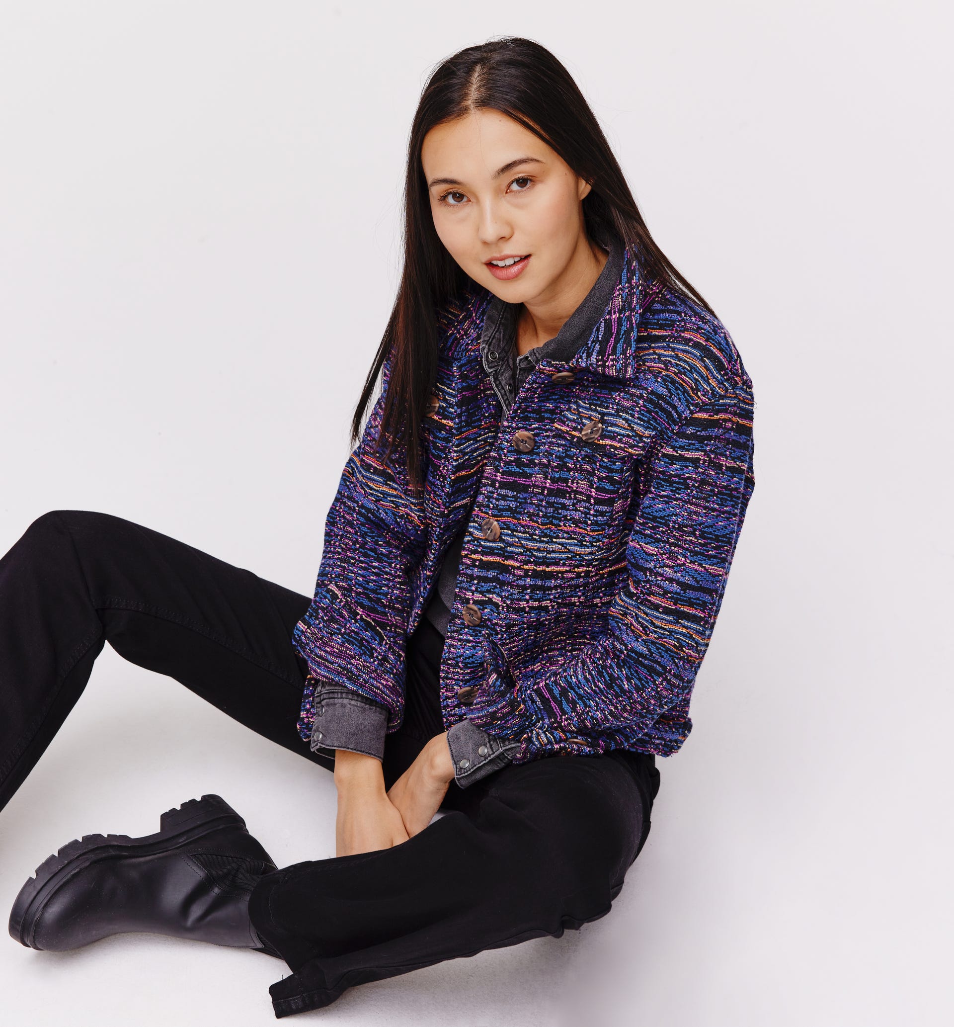 Jacke aus Jacquardstoff
