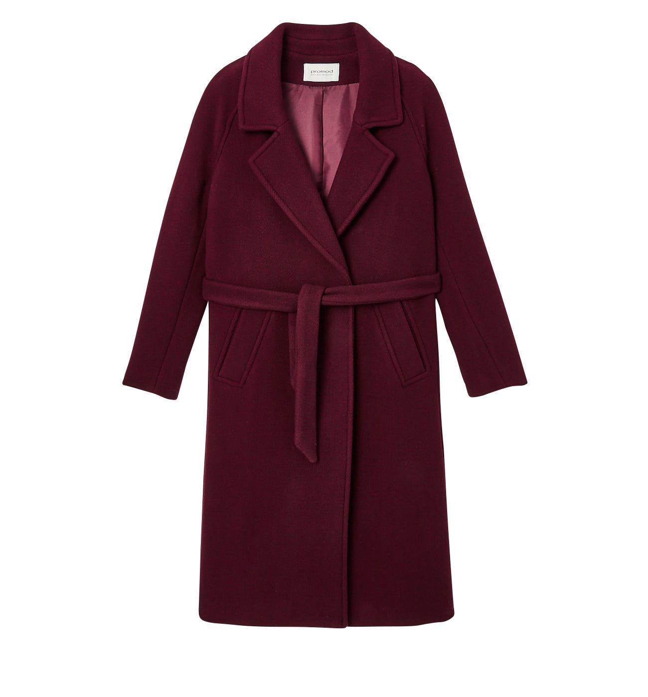 Cappotto lungo in lana mélange