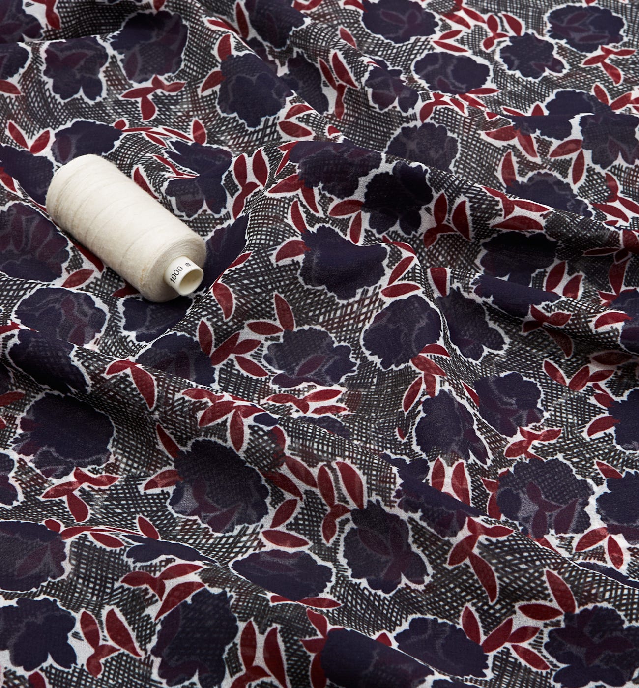 Stoffzuschnitt aus Chiffon