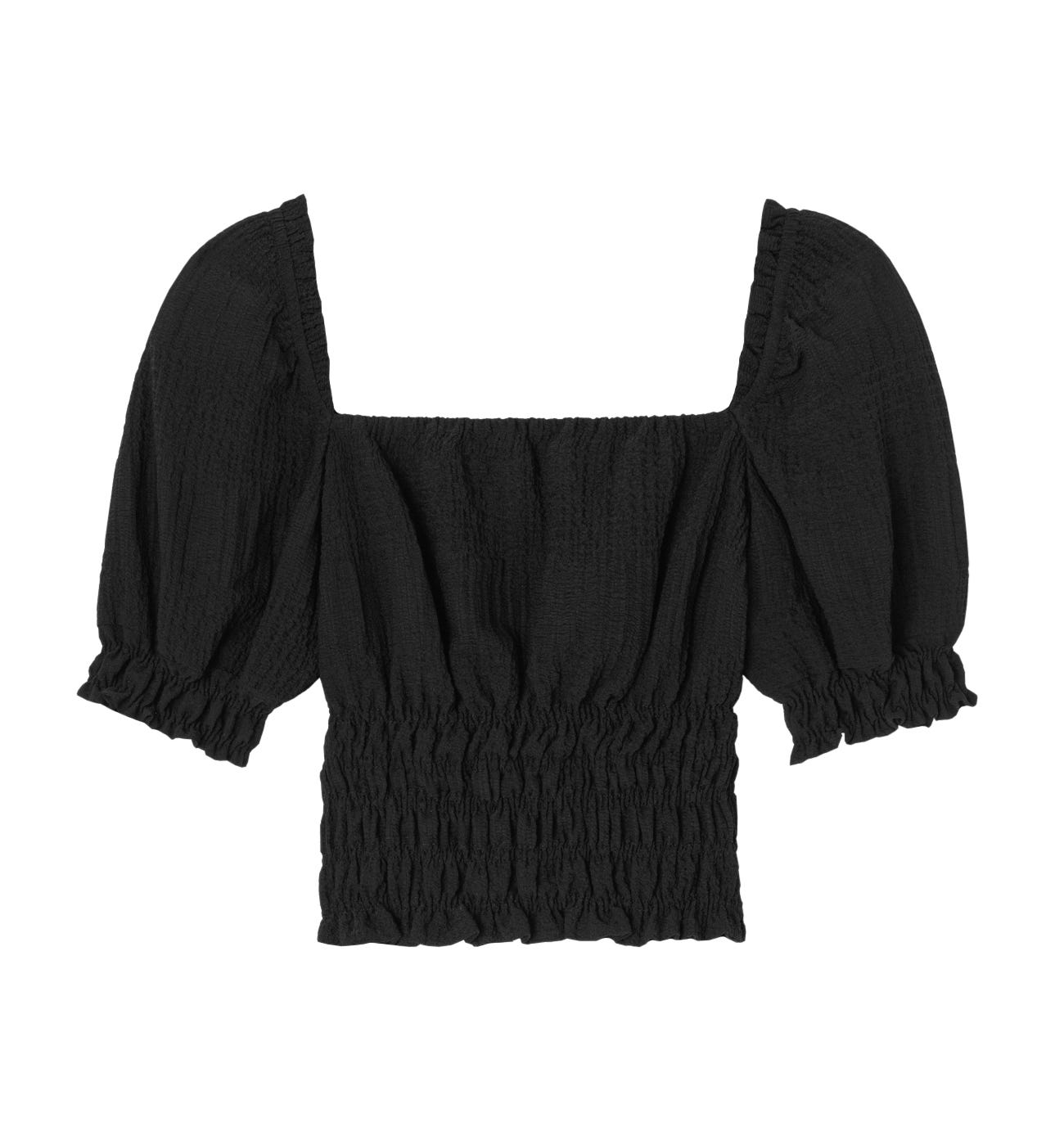 Puff-sleeved top