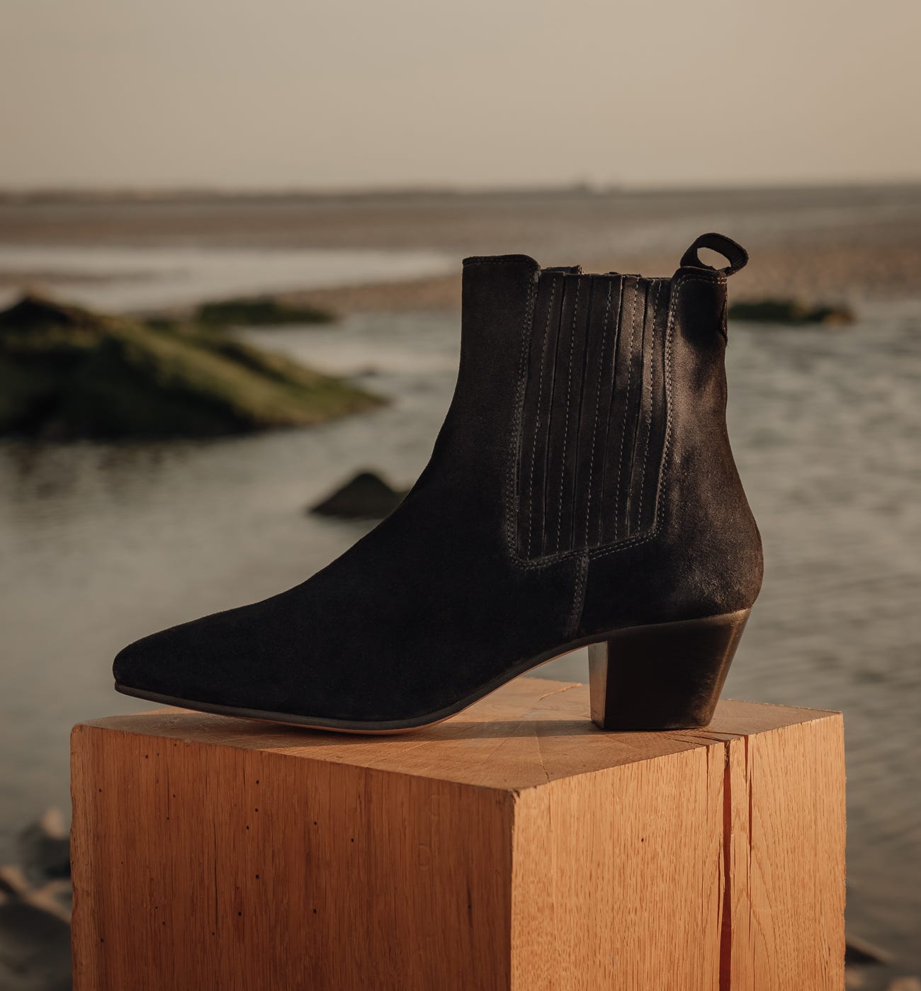 Stivaletti western in pelle
