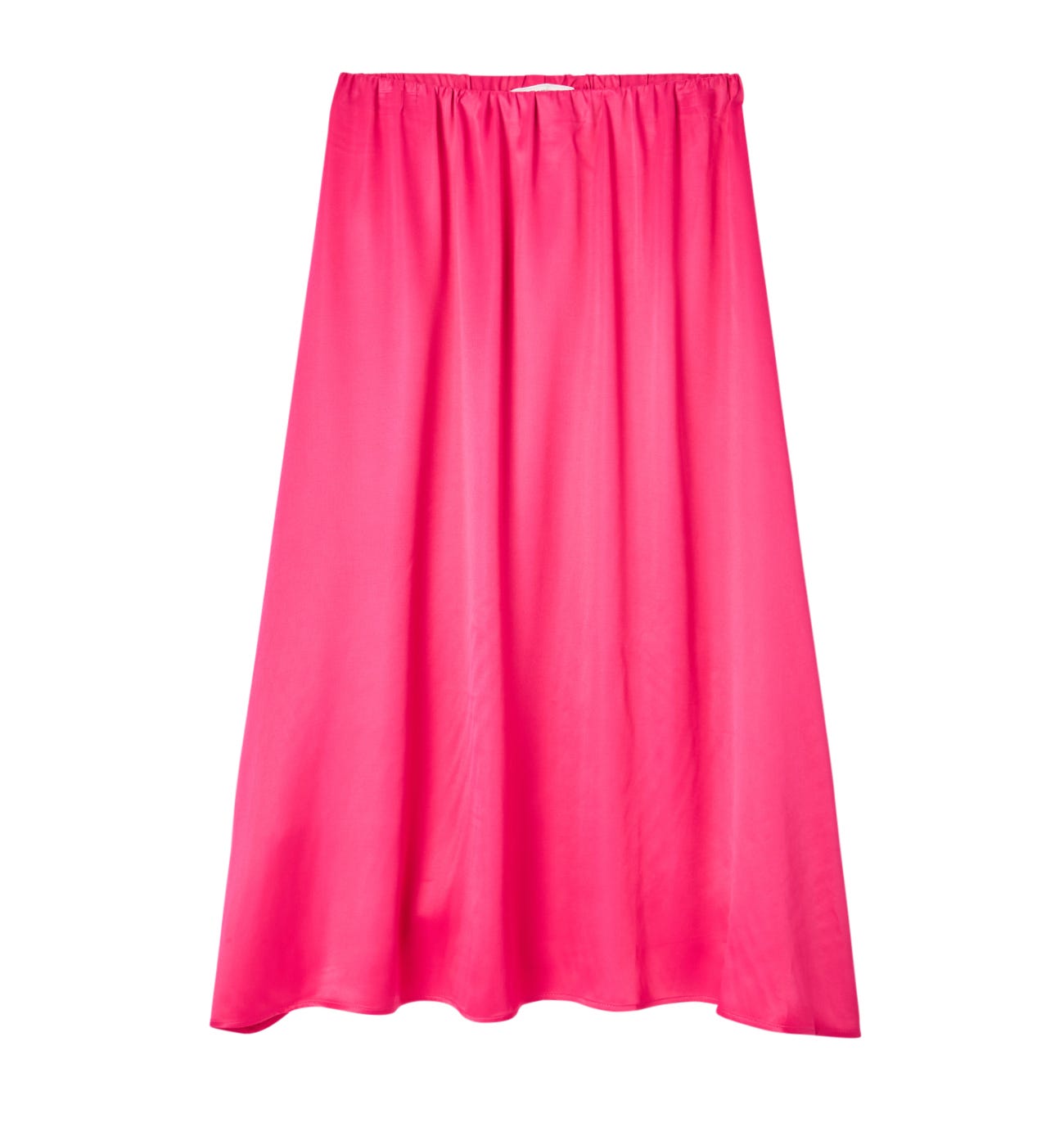 Jupe midi satinée Femme
