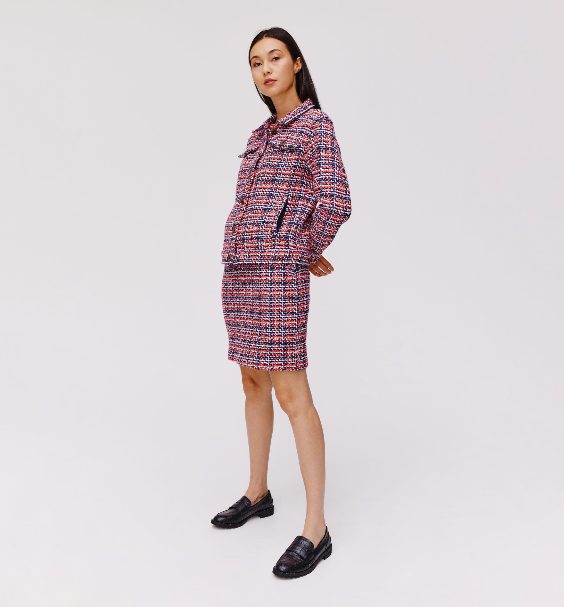 Giacca jacquard francese
