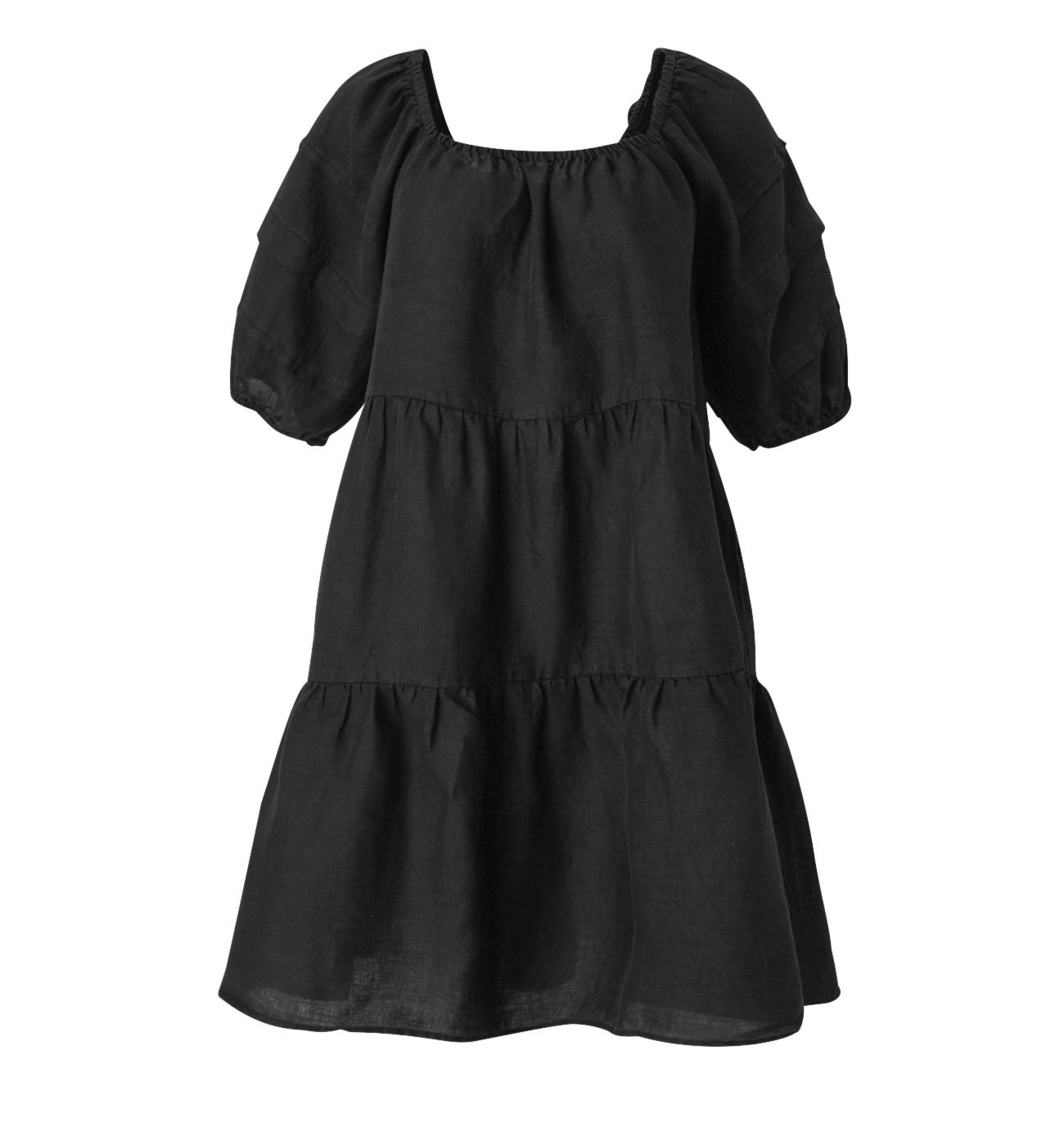 Linen babydoll dress
